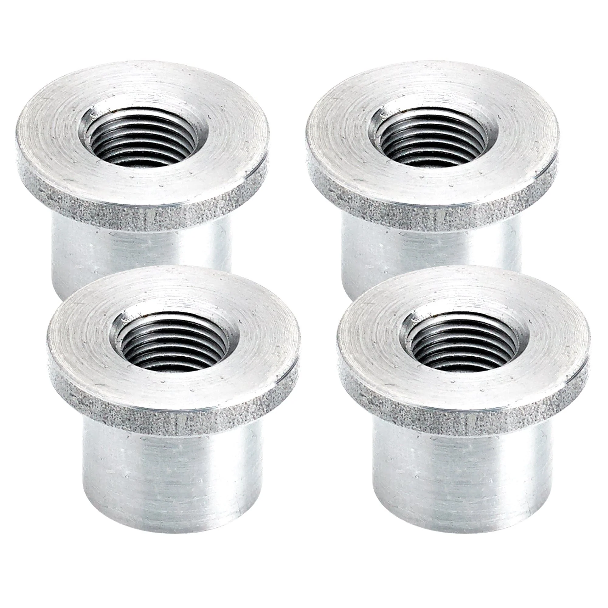 Tophat Threaded Aluminum Bung 1/8 inch NPT - 4 pack