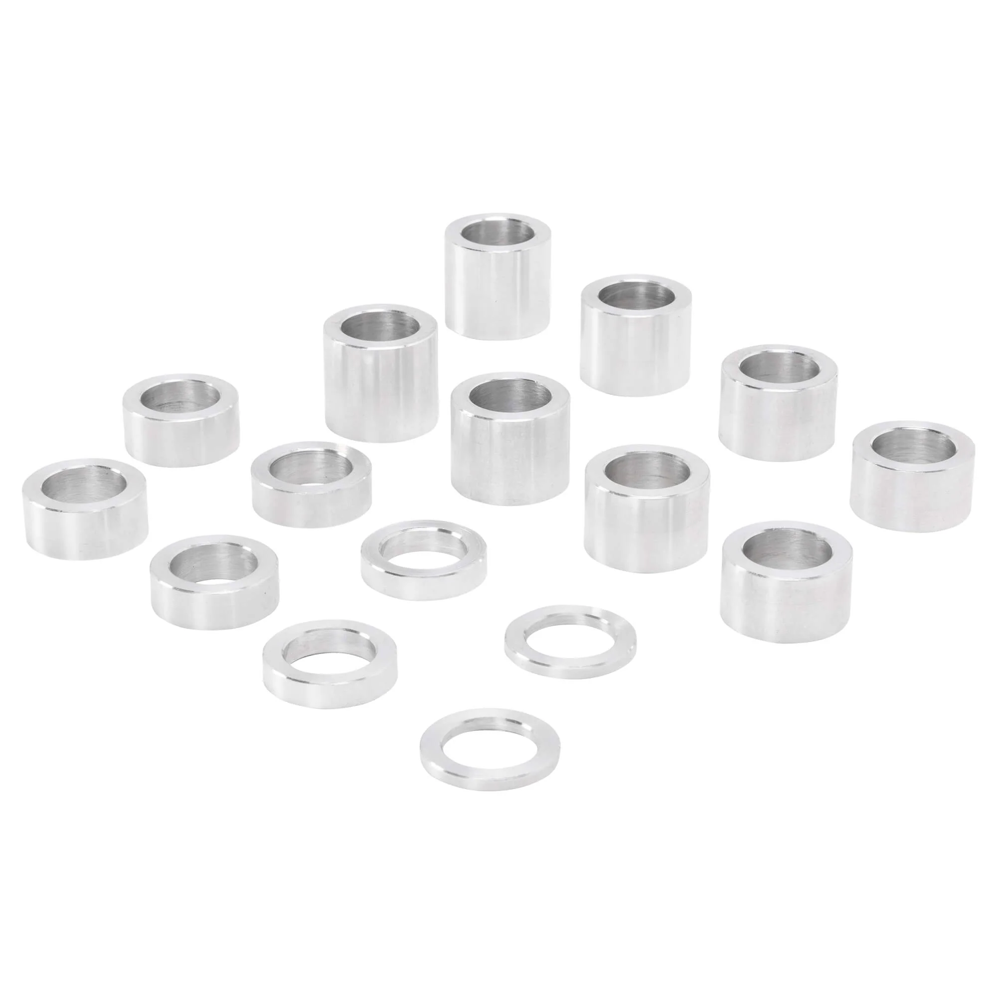 16 Piece Aluminum Wheel Axle Spacer Kit - 1.125 inch O.D. x 3/4 inch I.D. - Image 3