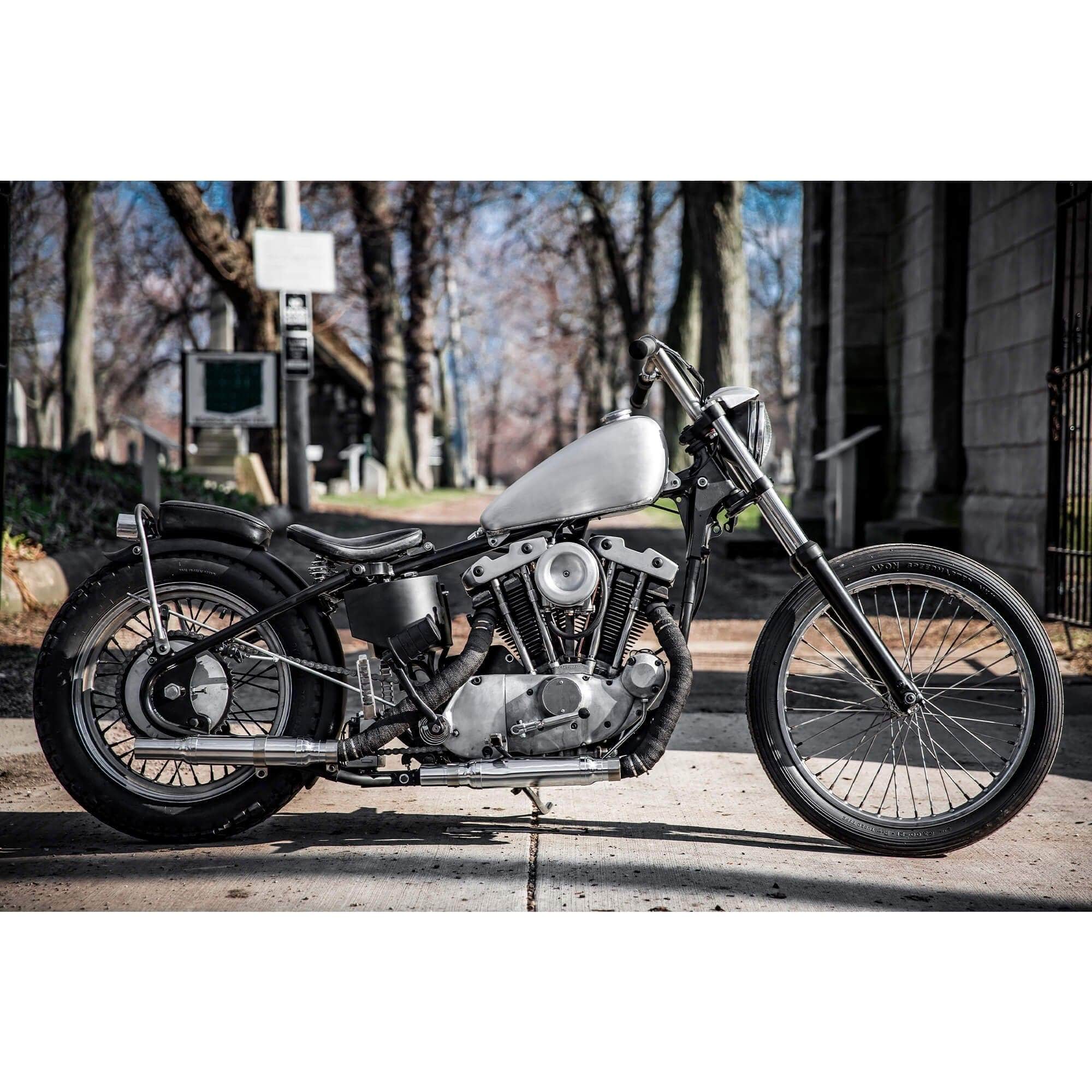 KR Style Bolt-On Hardtail Rear Frame Section for 1967-1978 Harley-Davidson Ironhead Sportster - Image 11
