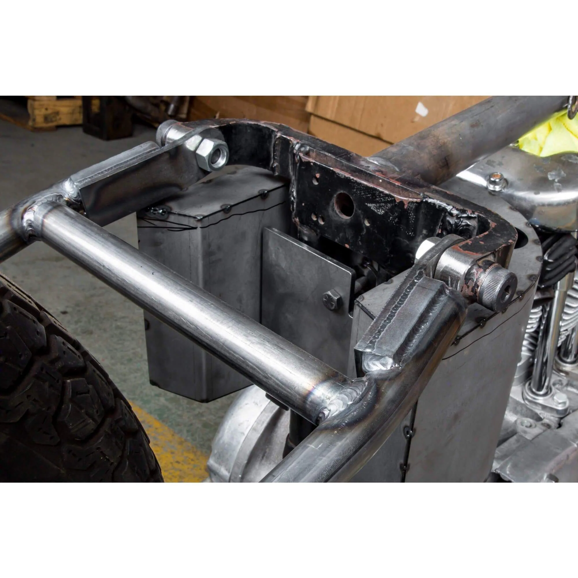 KR Style Bolt-On Hardtail Rear Frame Section for 1967-1978 Harley-Davidson Ironhead Sportster - Image 18