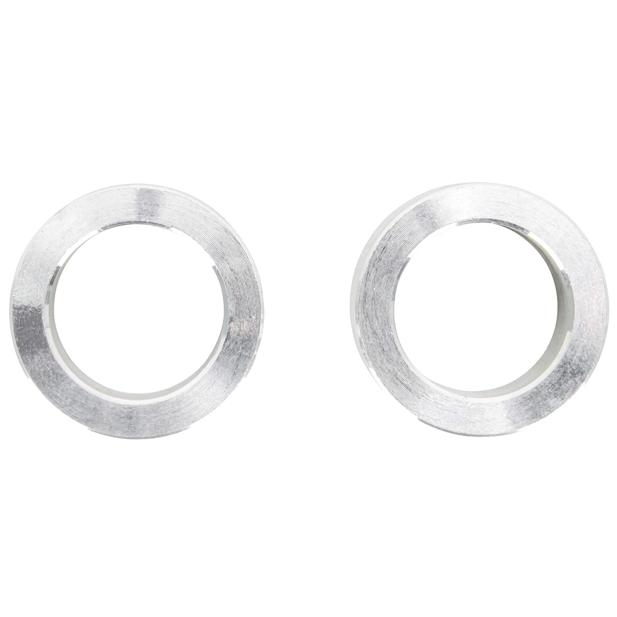 3/4 inch ID x 1/2 inch Long Aluminum Motorcycle Wheel Axle Spacers - Pair - Image 2