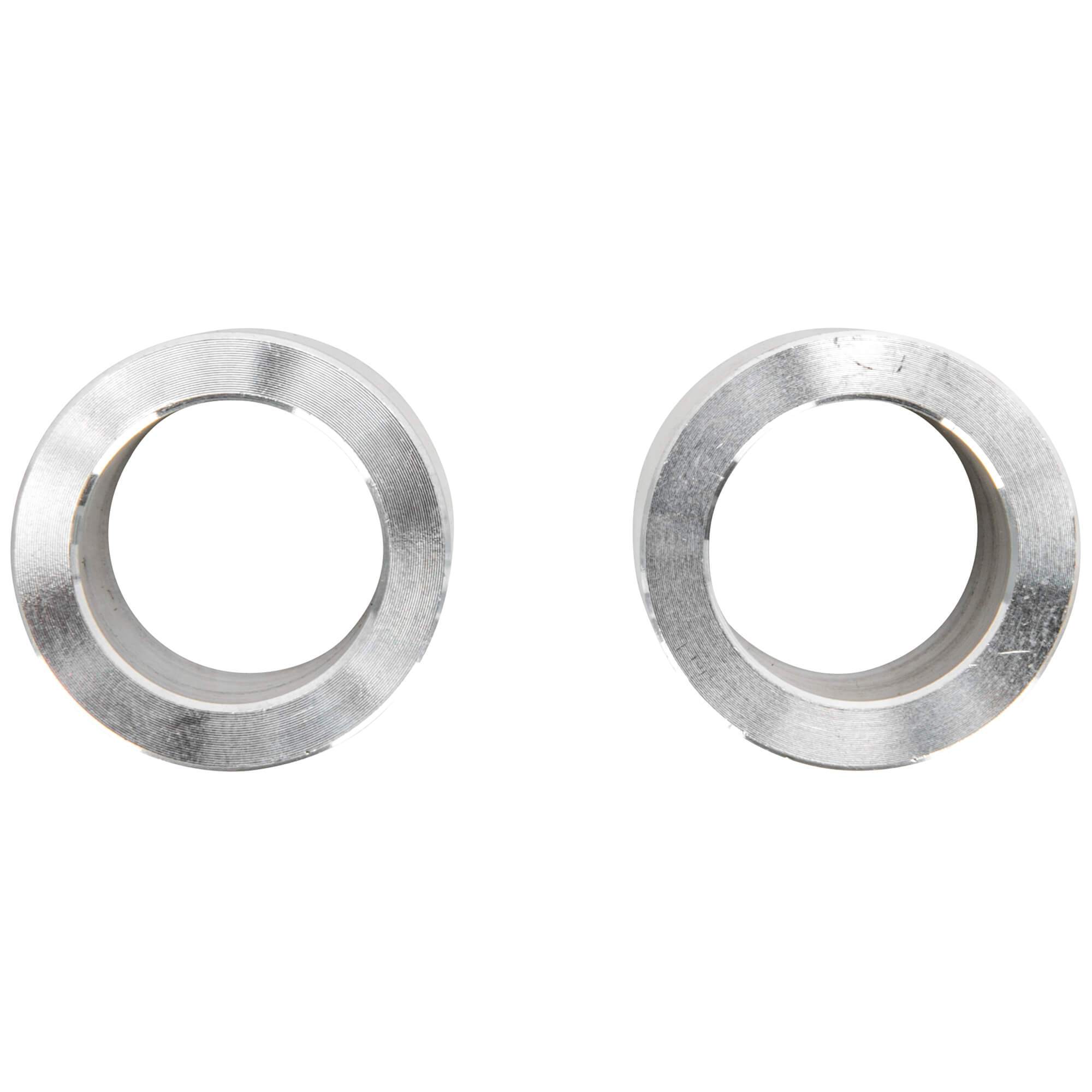 3/4 inch ID x 1 inch Long Aluminum Motorcycle Wheel Axle Spacers - Pair - Image 3