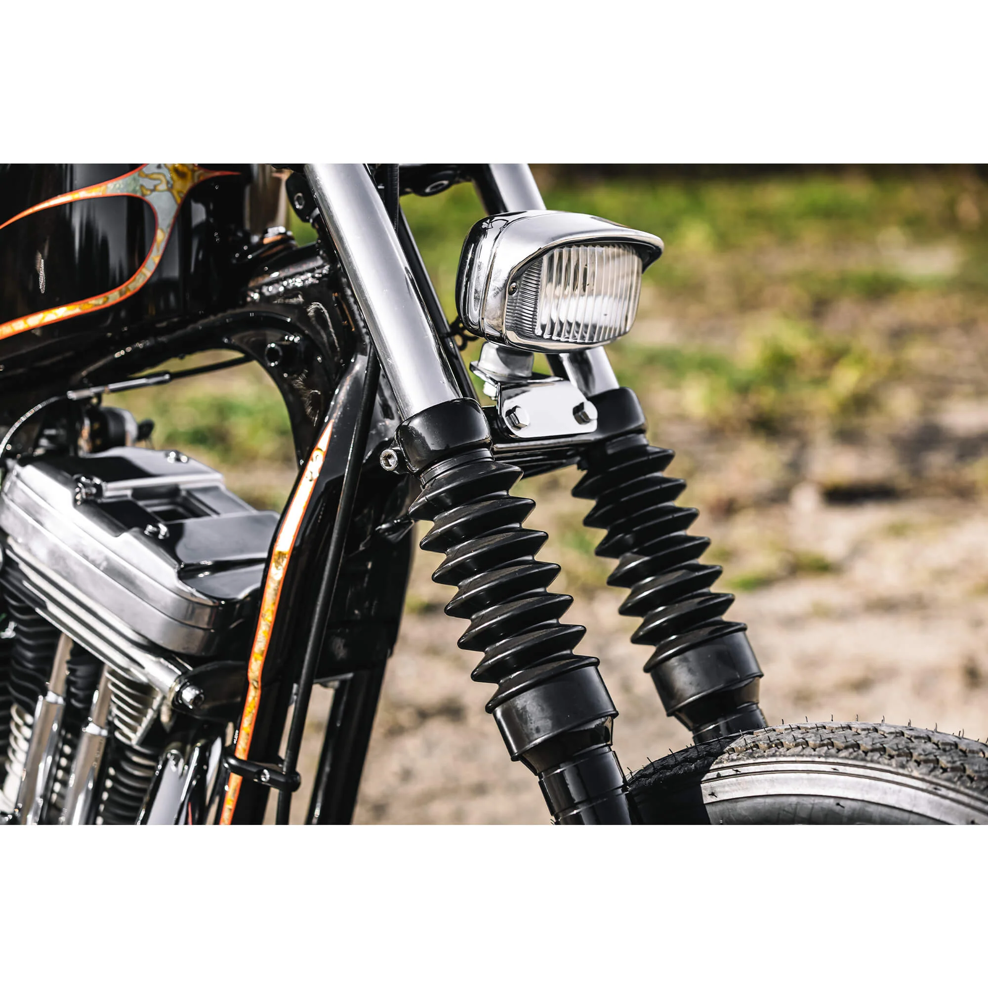 39mm Fork Boot Gaiter Set for Harley Sportster's Front Forks - Image 6