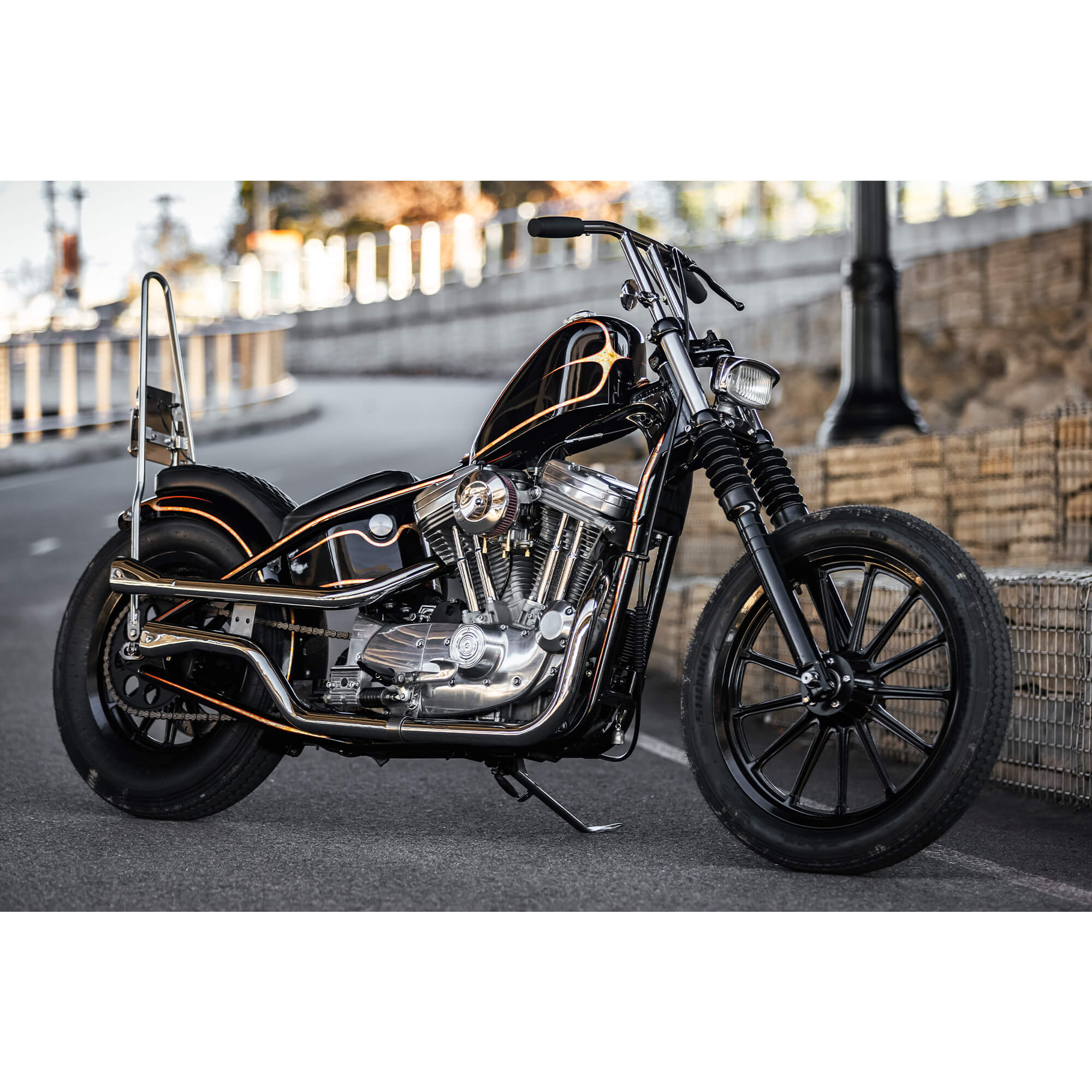 39mm Fork Boot Gaiter Set for Harley Sportster's Front Forks - Image 8