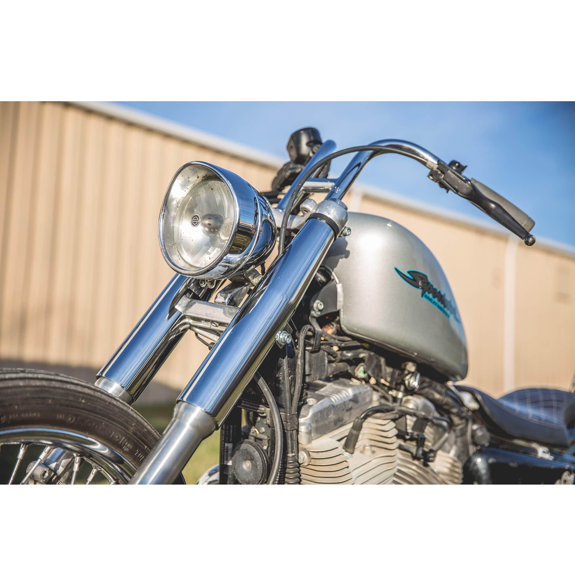 39mm Fork Shrouds - Raw Steel - Harley-Davidson Sportsters - Image 12