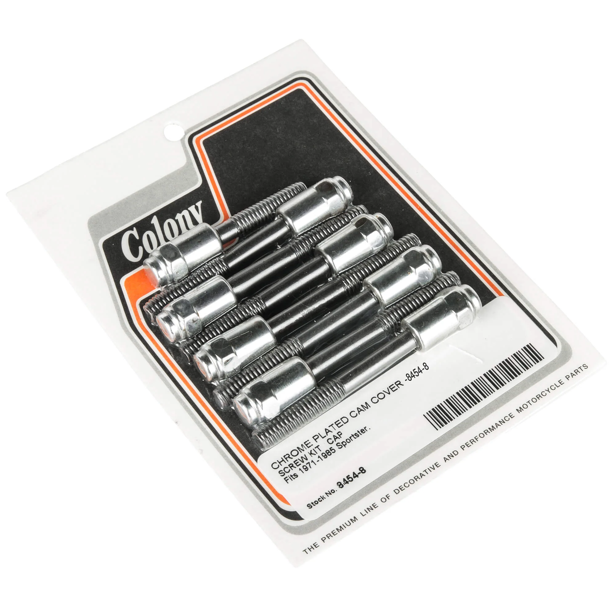 #8454-8 Cam Cover Chrome Cap Screw Kit Harley Sportster 1971-85