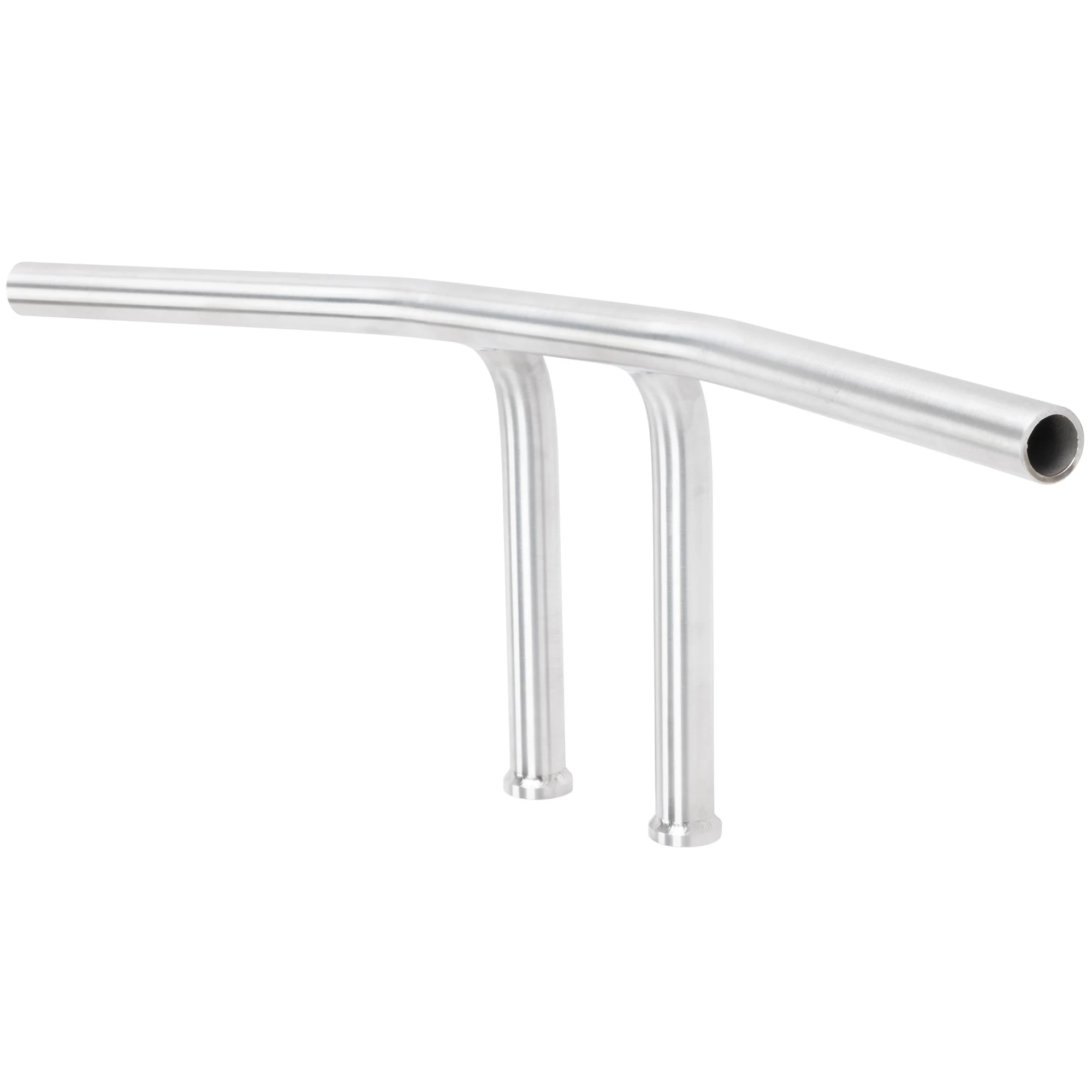 Pullback T-Bar Handlebars - 8 inch Rise - 1 inch - Stainless Steel - Image 5