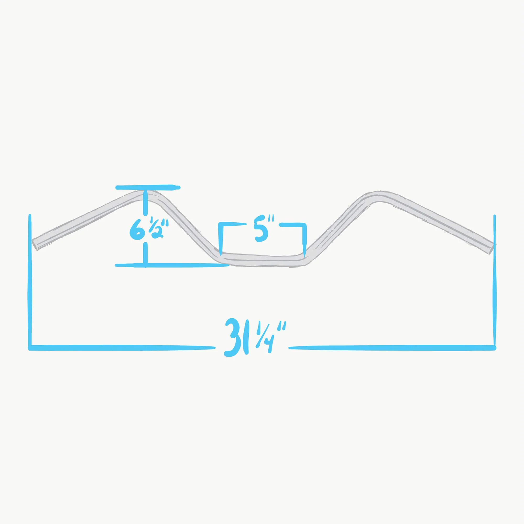Pre-Unit Handlebars - 1 inch - Stainless Steel - Image 3
