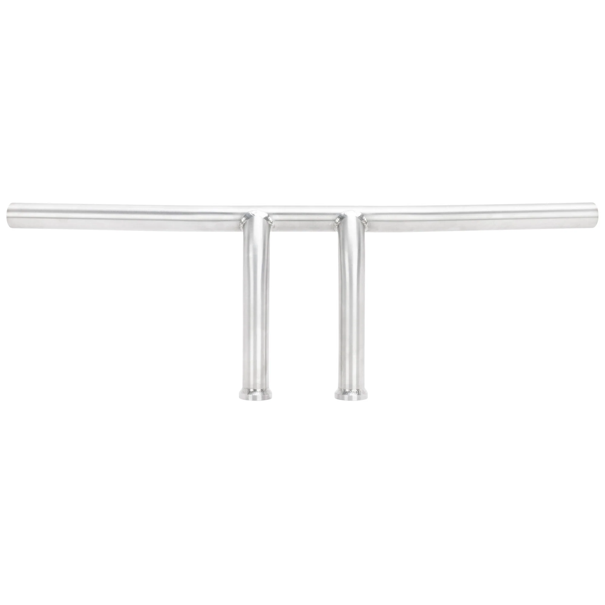 Pullback T-Bar Handlebars - 6 inch Rise - 1 inch - Stainless Steel