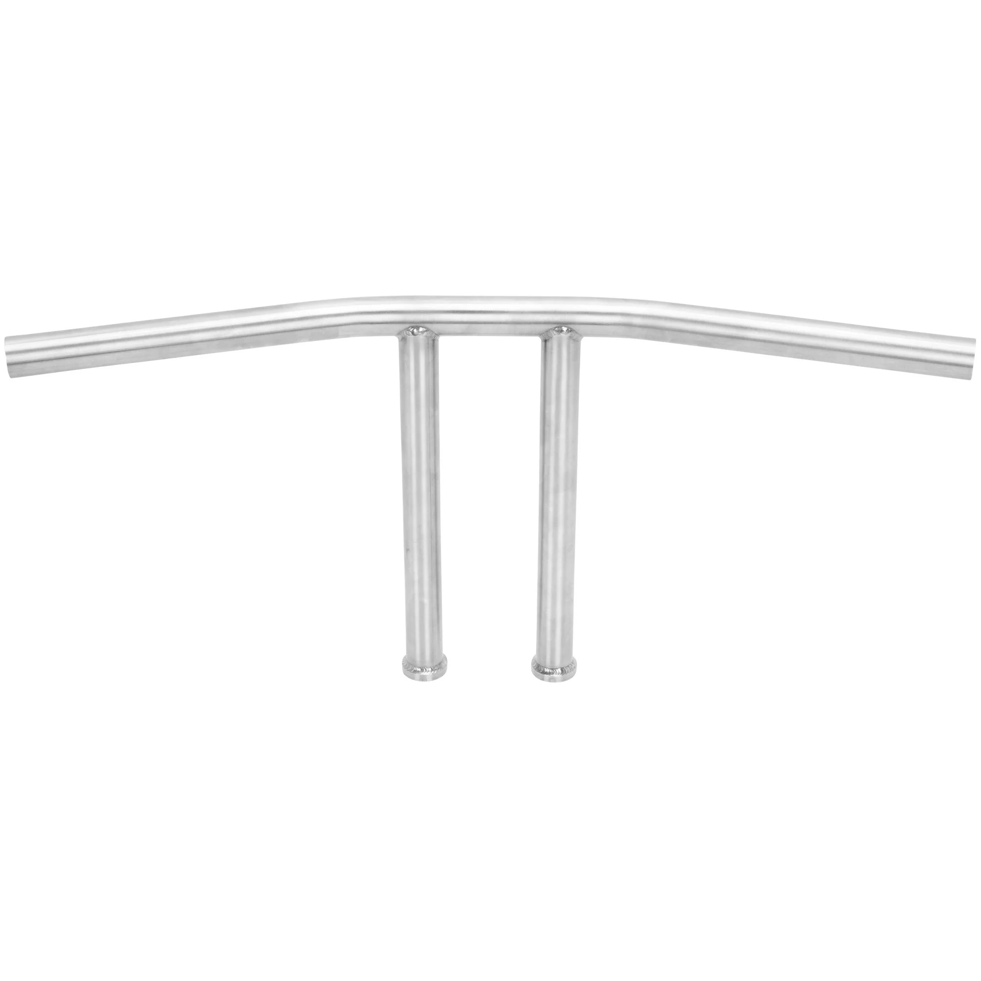 T-Bar Handlebars - 10 inch Rise - 1 inch - Stainless Steel - Image 2