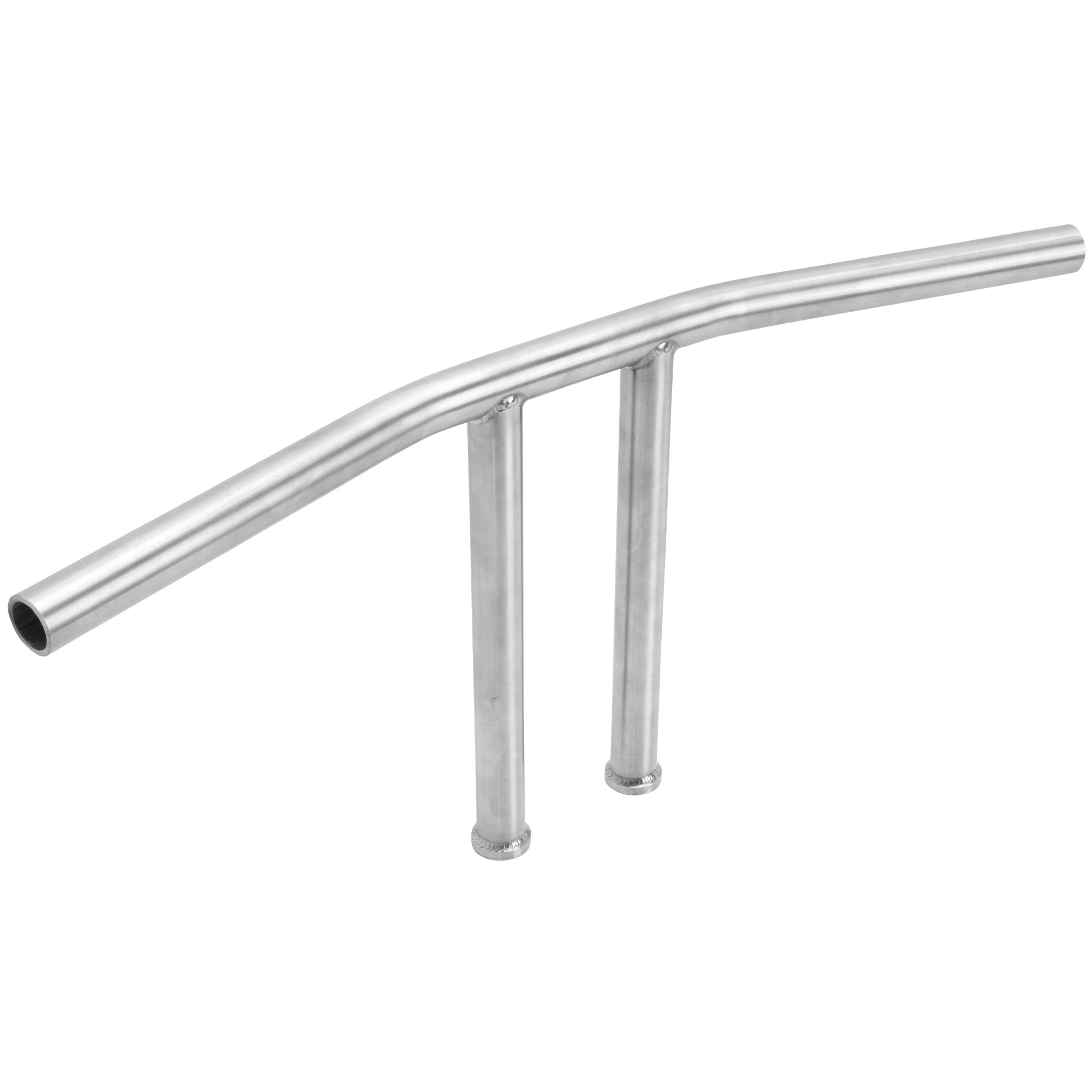 T-Bar Handlebars - 10 inch Rise - 1 inch - Stainless Steel - Image 4