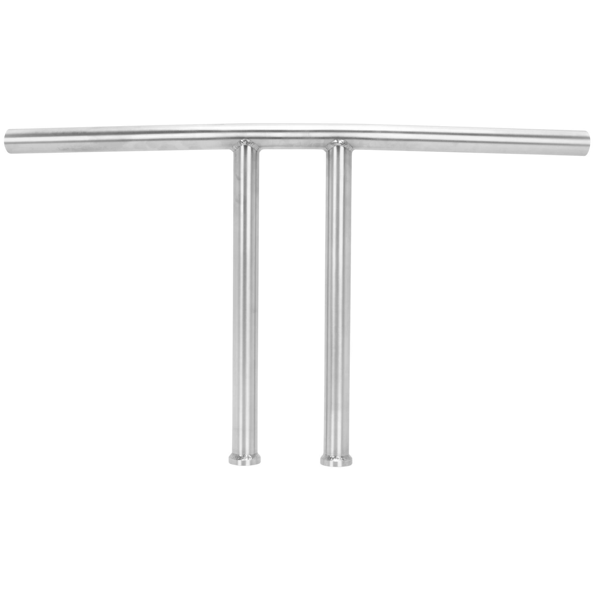 T-Bar Handlebars - 12 inch Rise - 1 inch - Stainless Steel