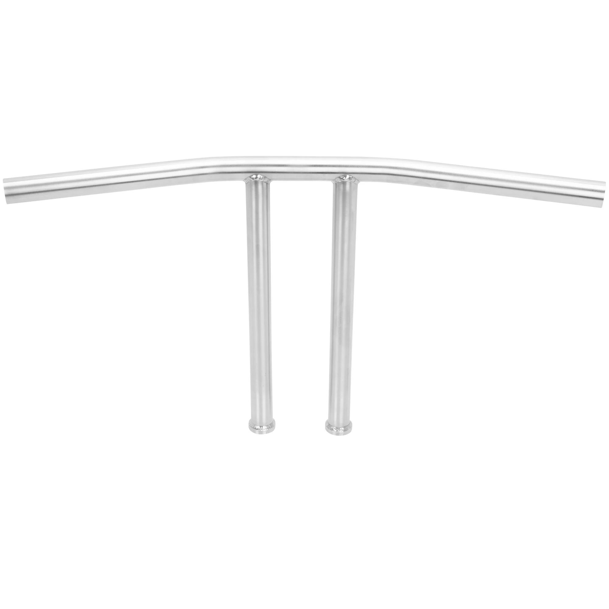 T-Bar Handlebars - 12 inch Rise - 1 inch - Stainless Steel - Image 2