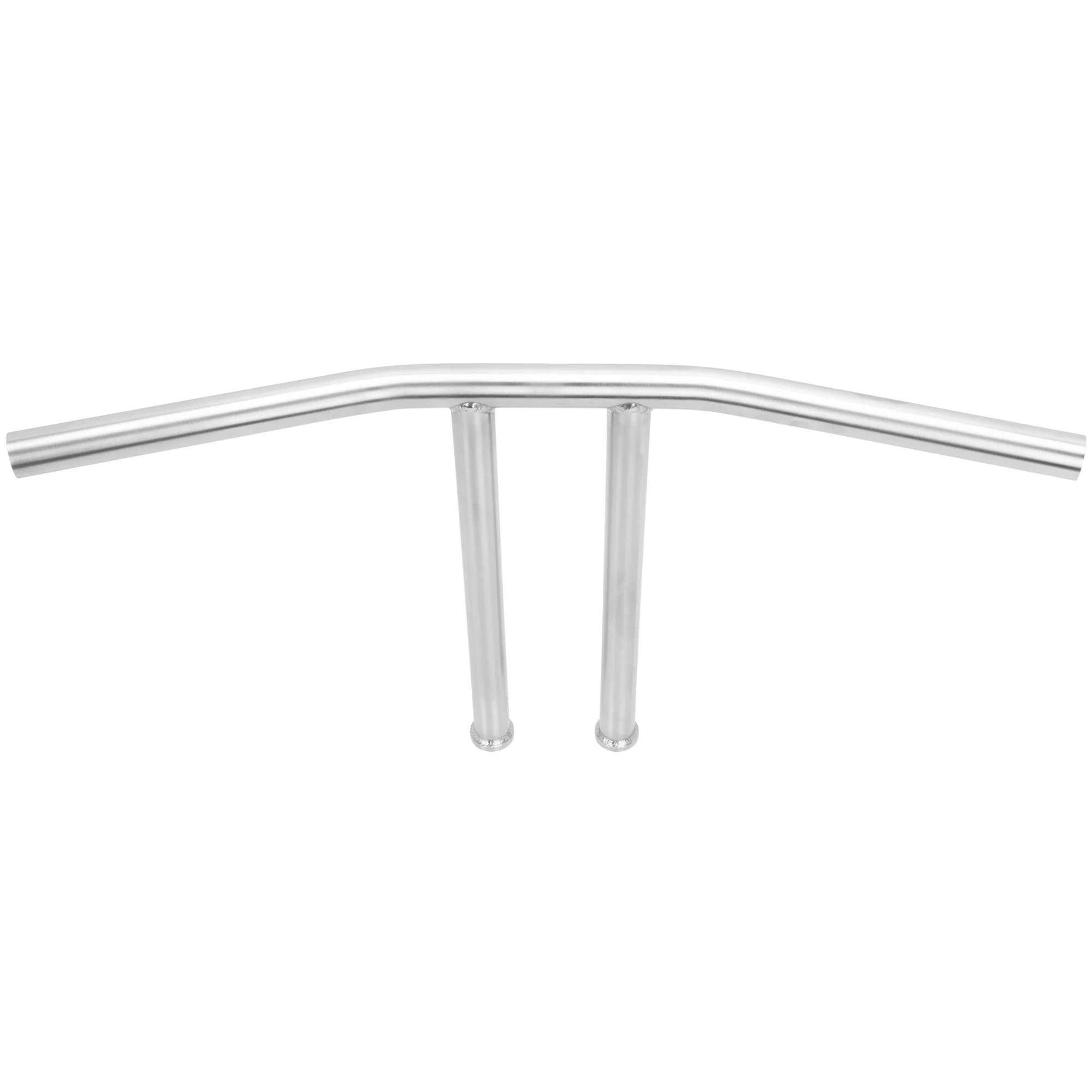 T-Bar Handlebars - 12 inch Rise - 1 inch - Stainless Steel - Image 6