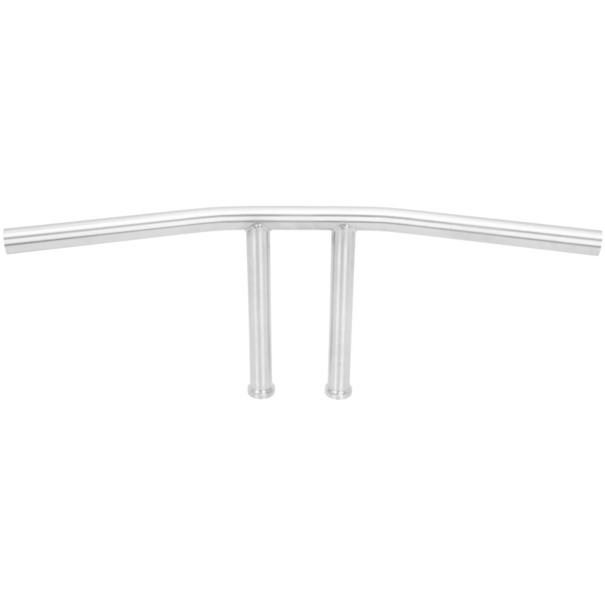 T-Bar Handlebars - 8 inch Rise - 1 inch - Stainless Steel - Image 2