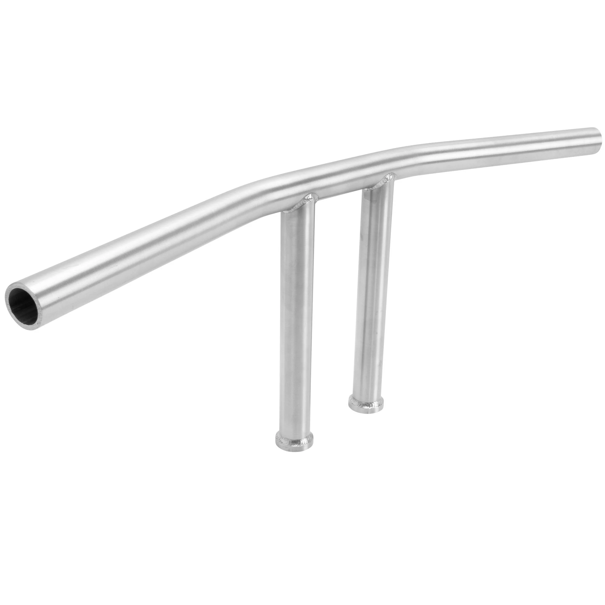 T-Bar Handlebars - 8 inch Rise - 1 inch - Stainless Steel - Image 4