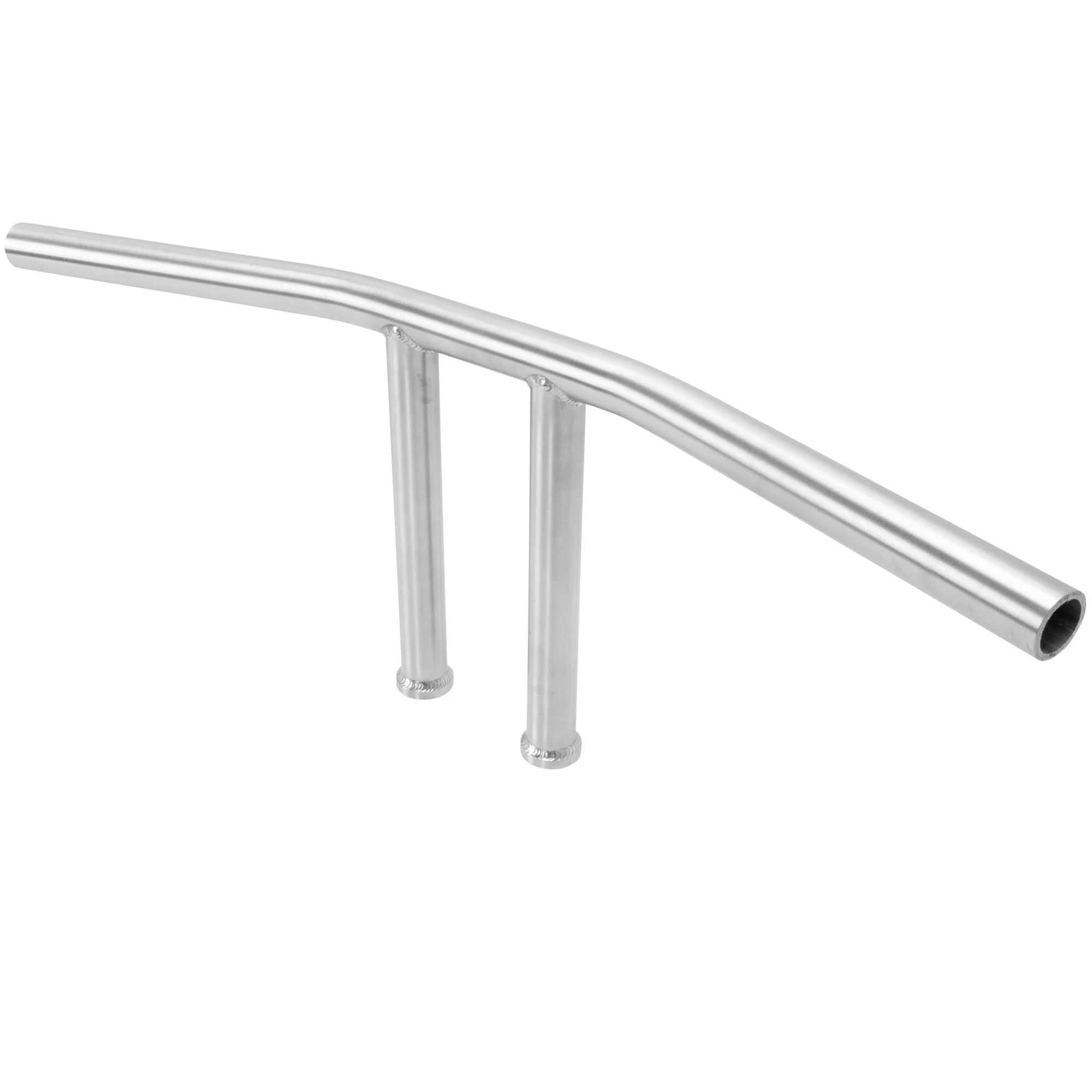 T-Bar Handlebars - 8 inch Rise - 1 inch - Stainless Steel - Image 5