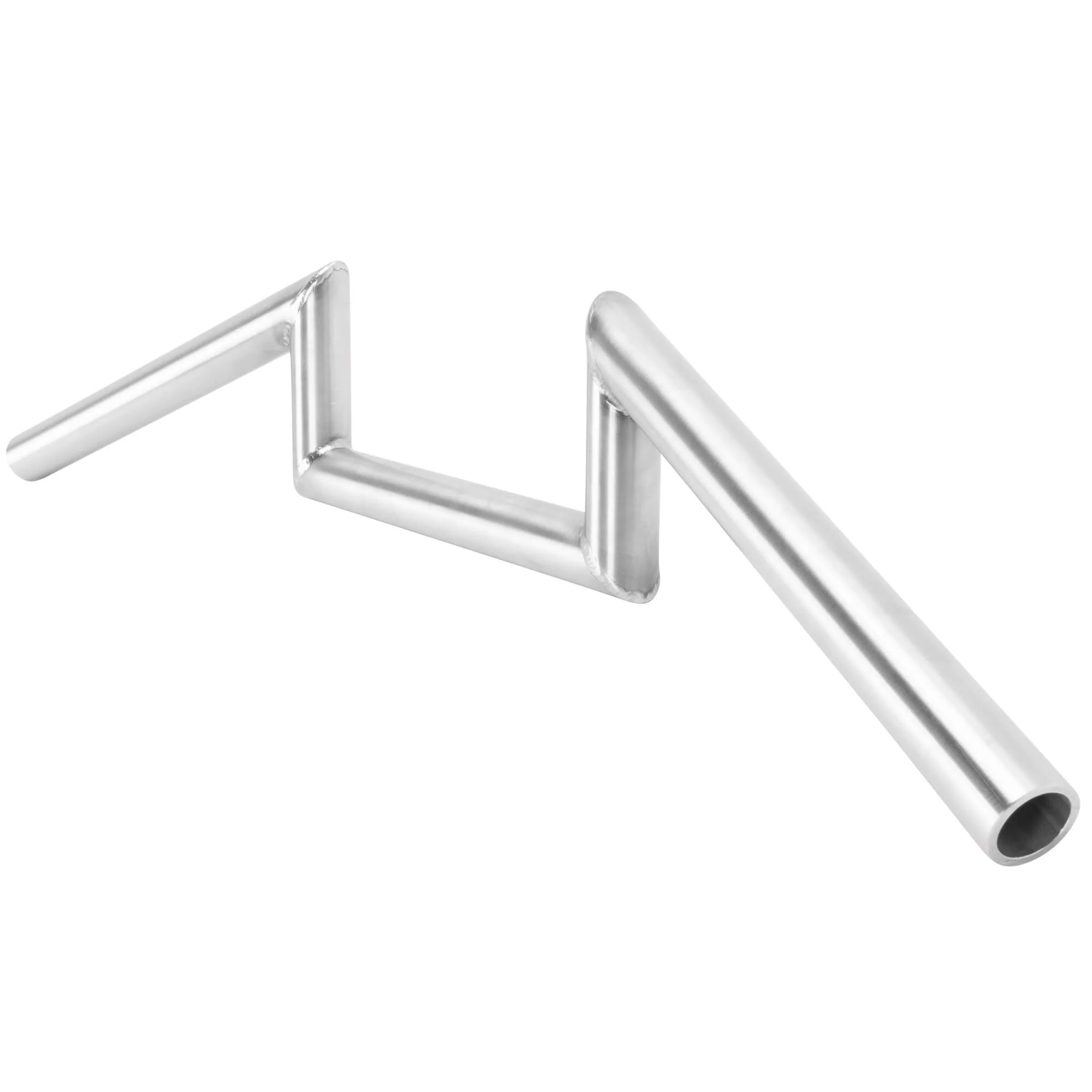 Z Bar Handlebars - 1 inch - 4 inch Rise - Stainless Steel - Image 4