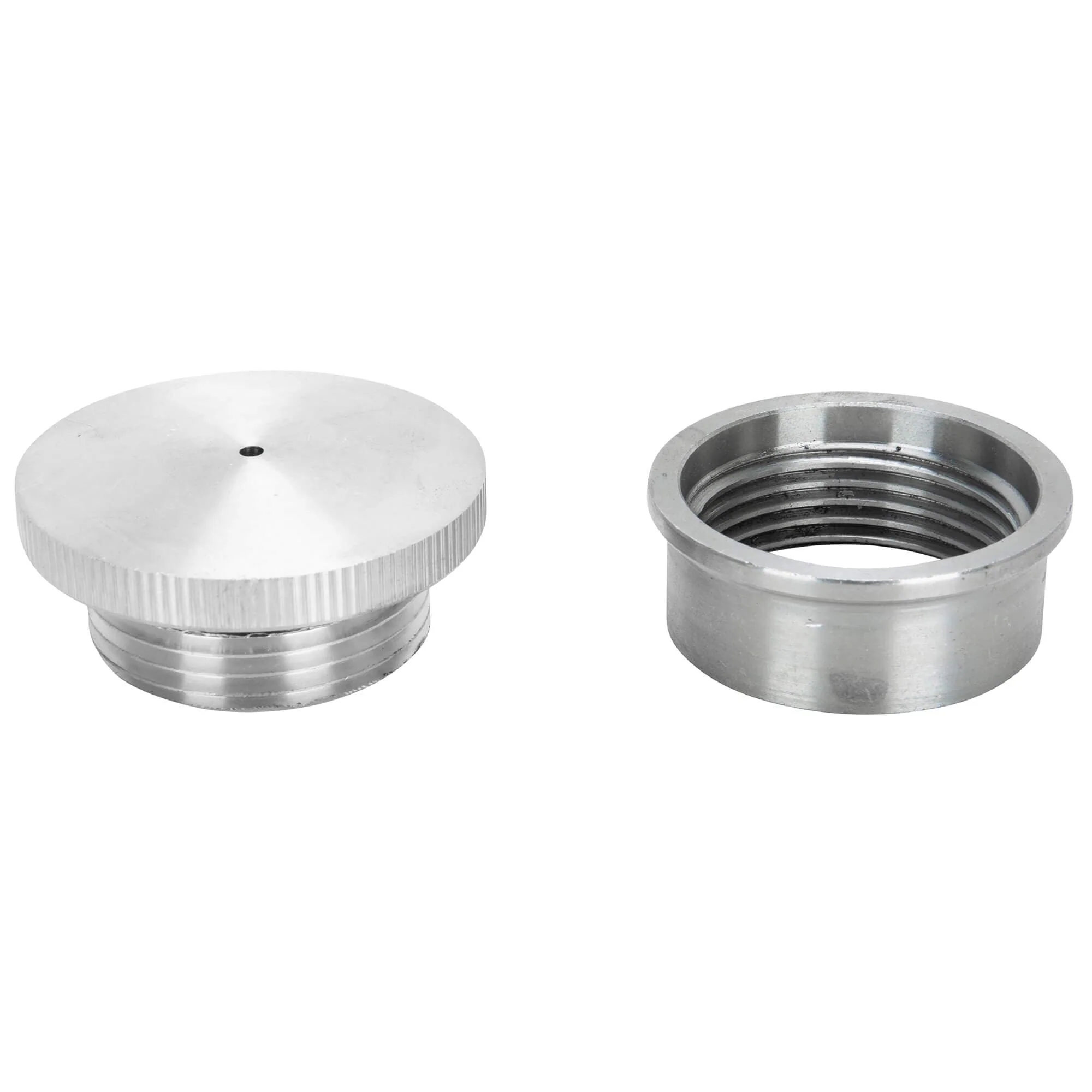 Aluminum Gas Filler Cap with Weld-In Steel Bung - Vented - Image 2