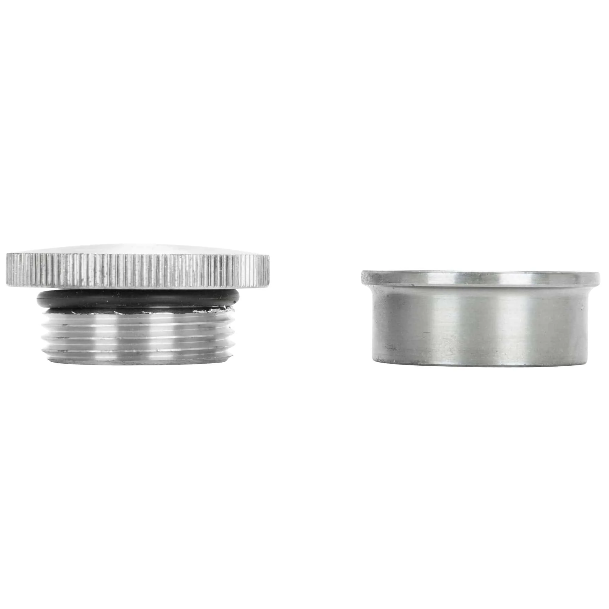 Aluminum Gas / Oil Filler Cap with Weld-In Steel Bung - Unvented - Image 3