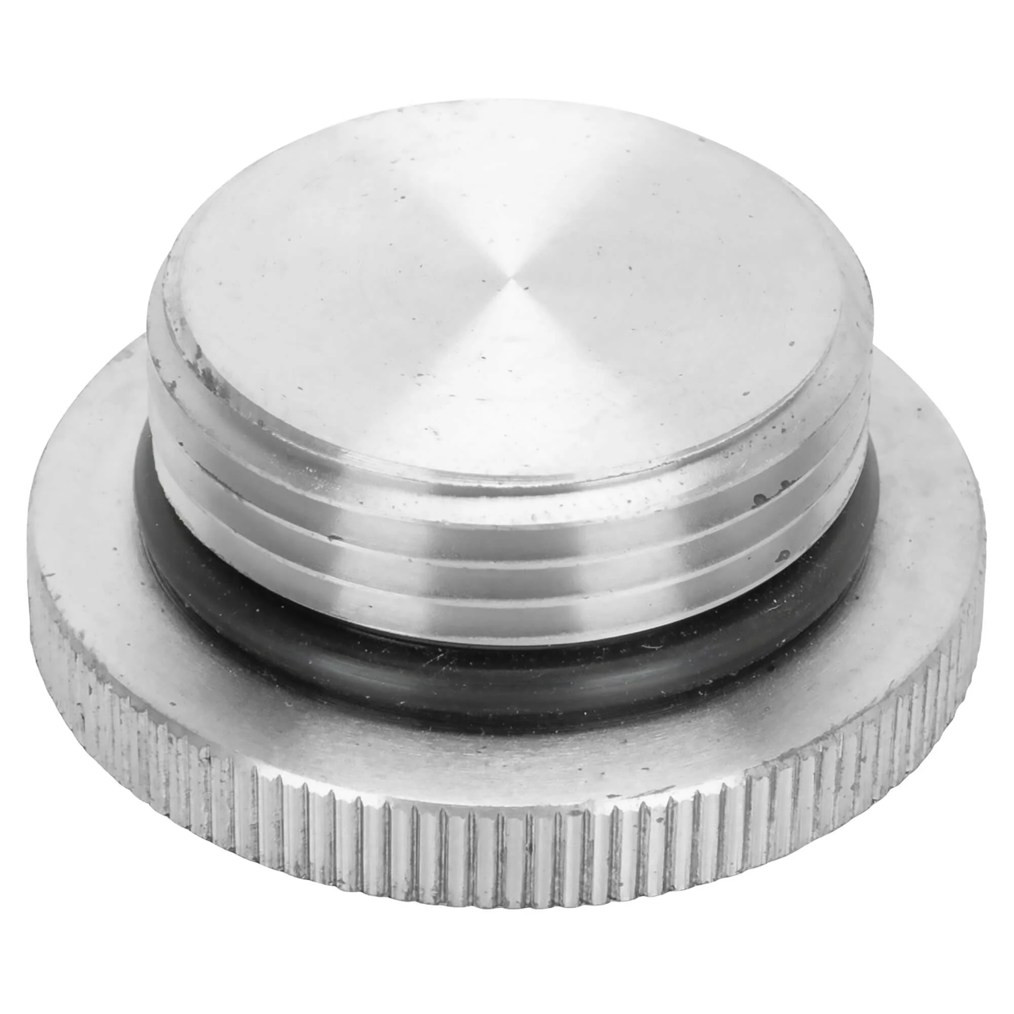 Aluminum Gas / Oil Filler Cap with Weld-In Steel Bung - Unvented - Image 4