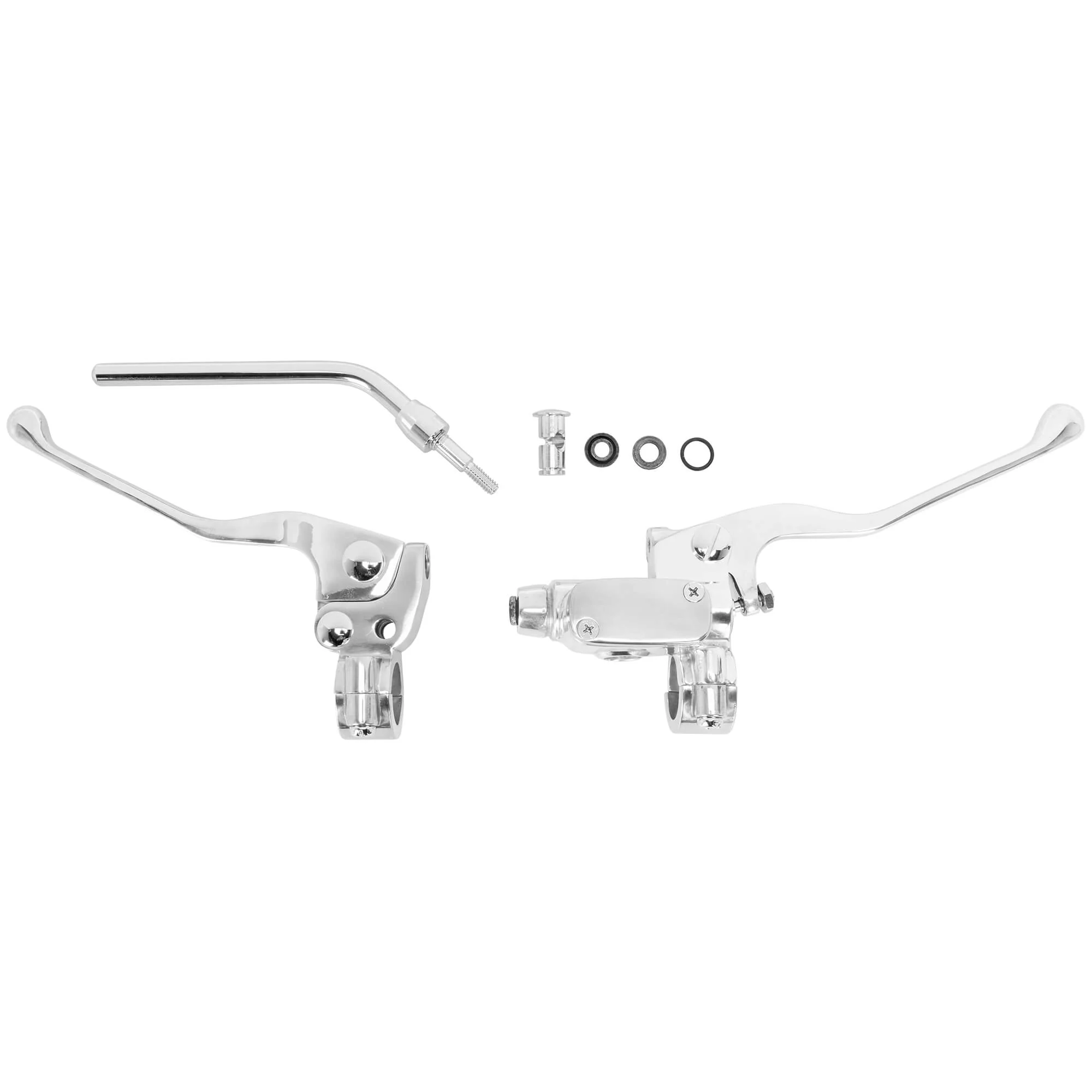 Brake/Mechanical Clutch Control Kit for 1 inch Handlebars - 11/16 inch Bore - Polished