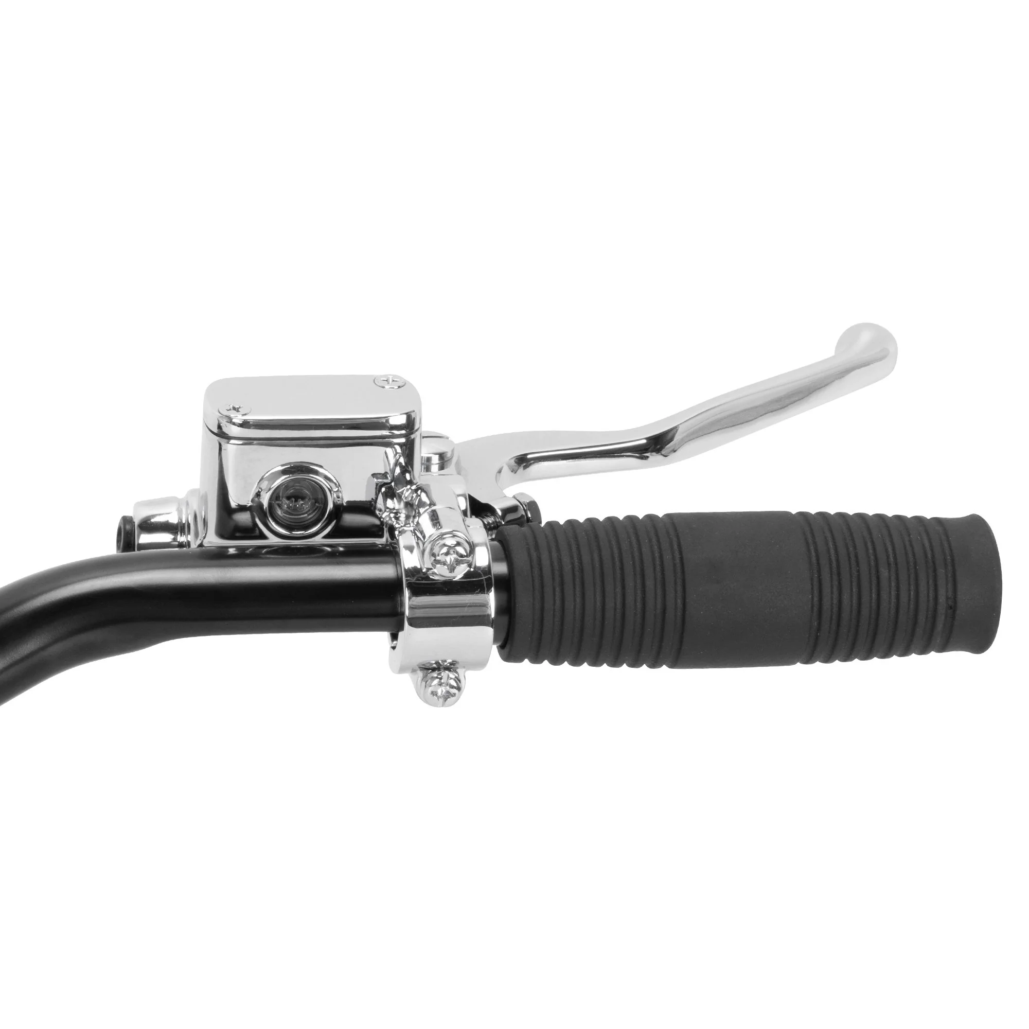 Brake/Mechanical Clutch Control Kit for 1 inch Handlebars - 7/16 inch Bore - Chrome - Image 3