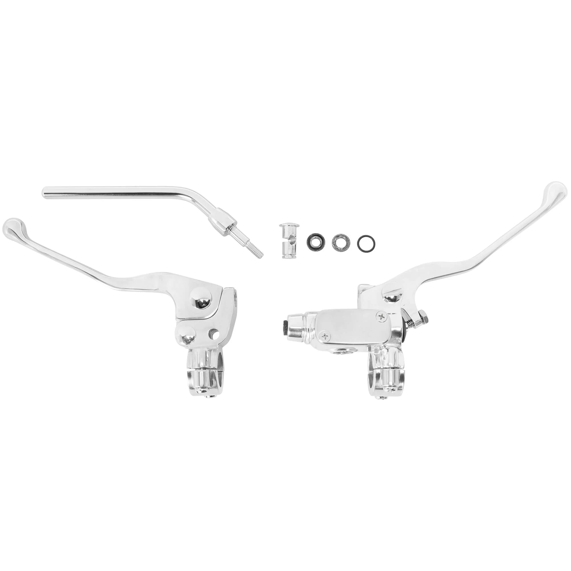 Brake/Mechanical Clutch Control Kit for 1 inch Handlebars - 7/16 inch Bore - Polished