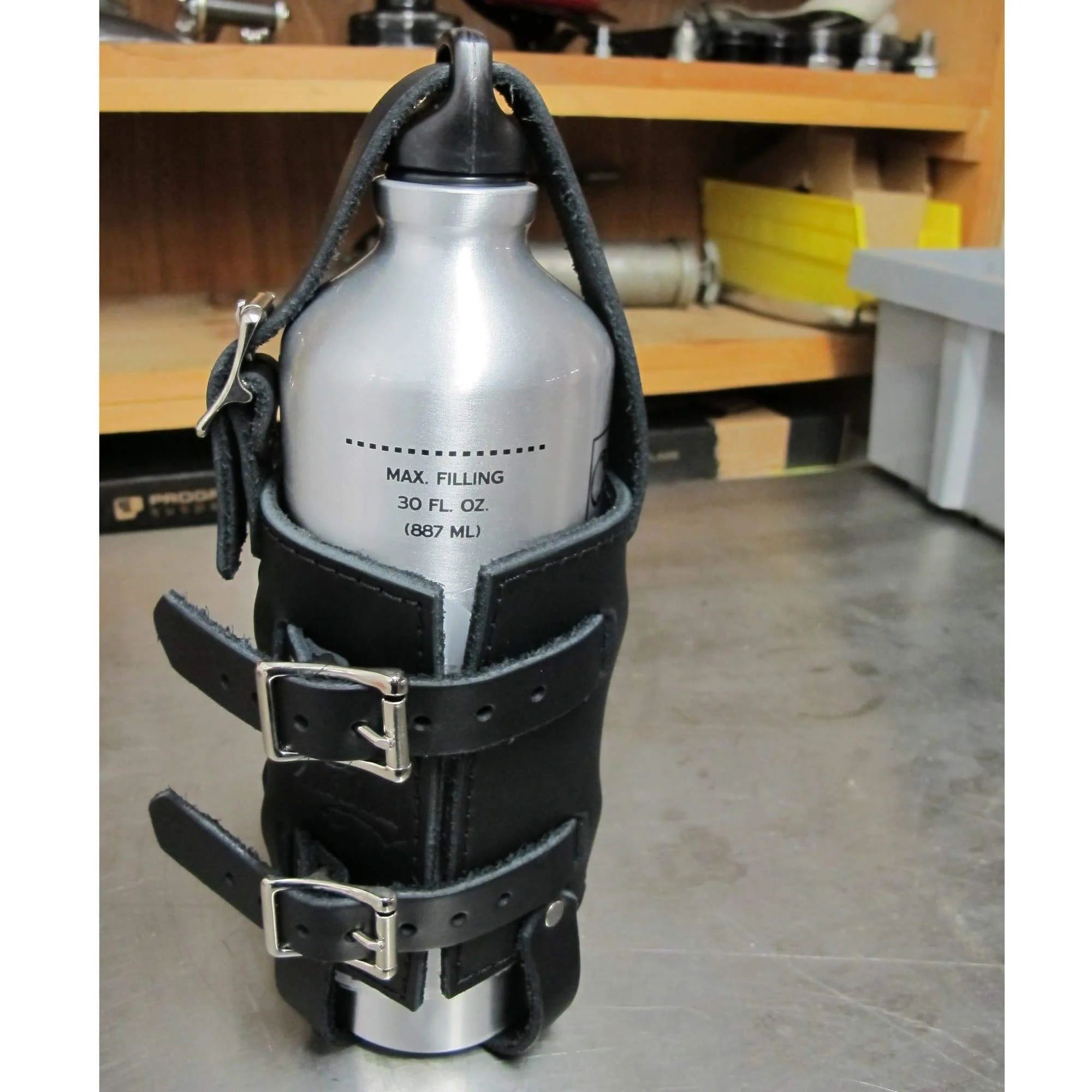 Leather Fuel Reserve Bottle Holder - Image 4