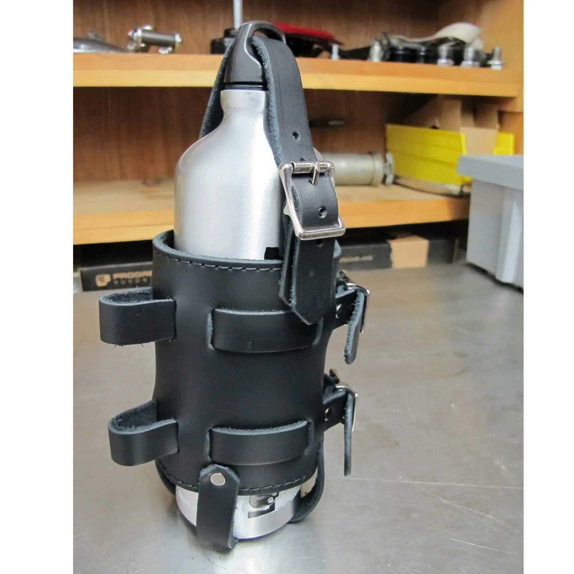 Leather Fuel Reserve Bottle Holder - Image 5