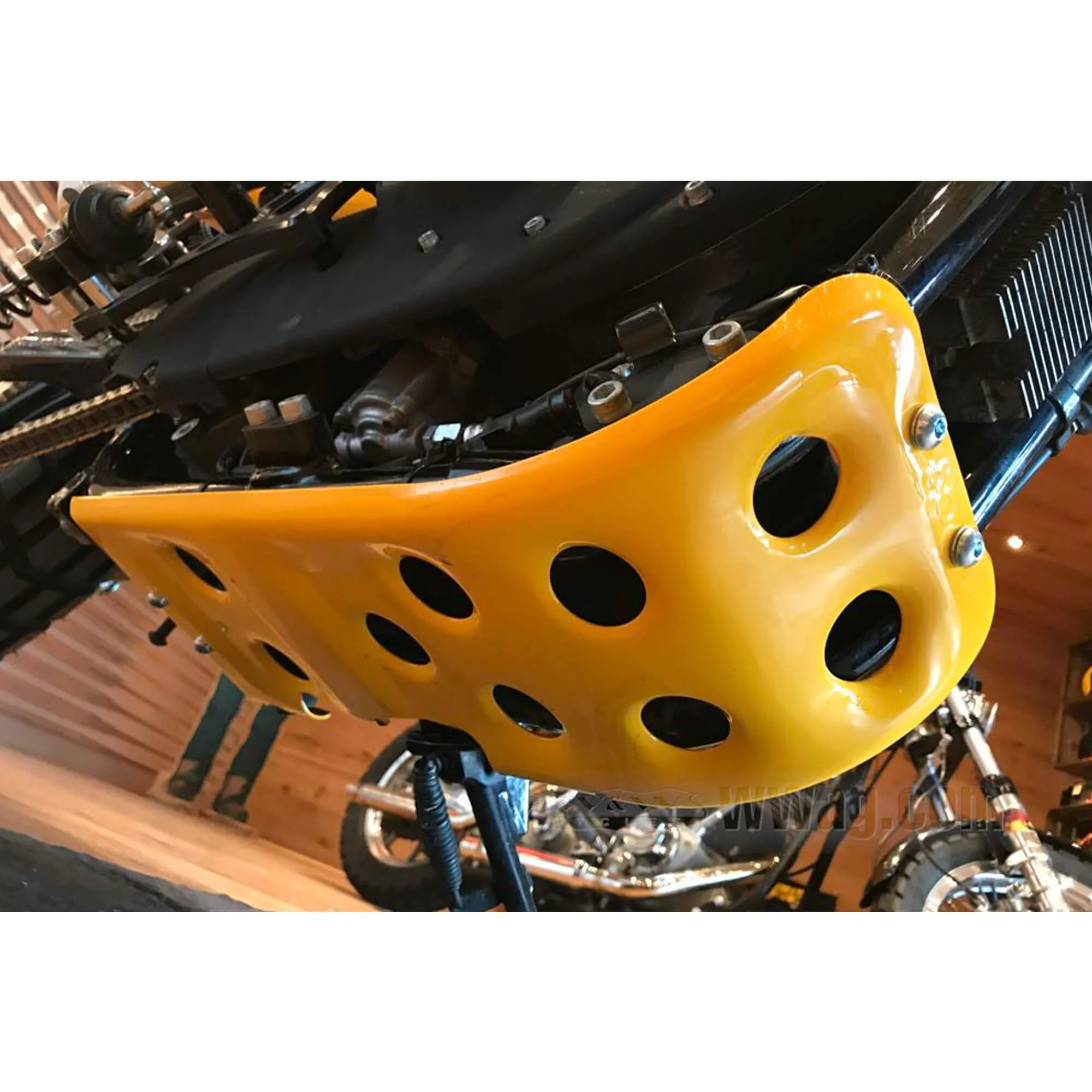 Baja Skid Plate for 2004 & Up Harley-Davidson Sportsters - Black - Image 5