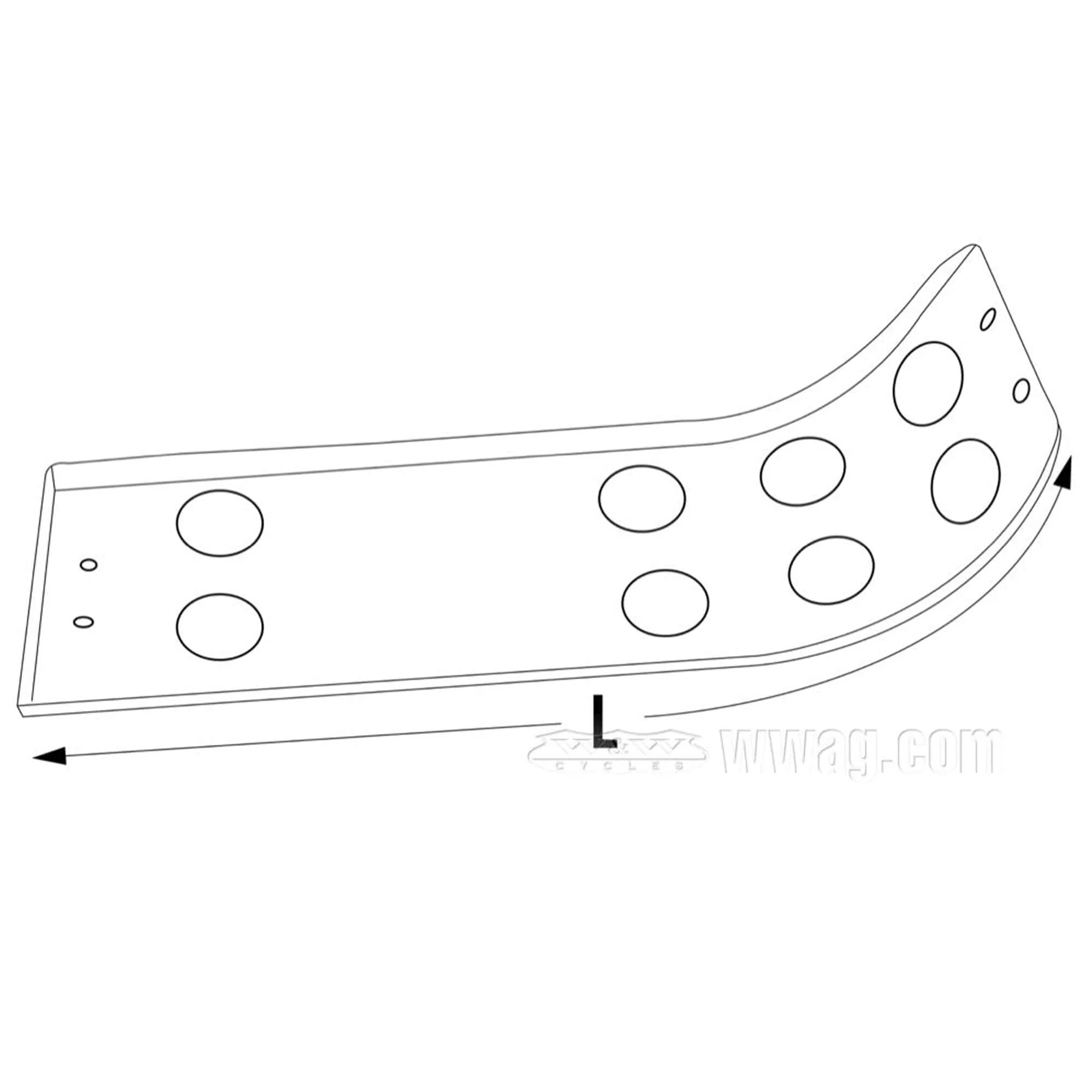 Baja Skid Plate for 2004 & Up Harley-Davidson Sportsters - Black - Image 6