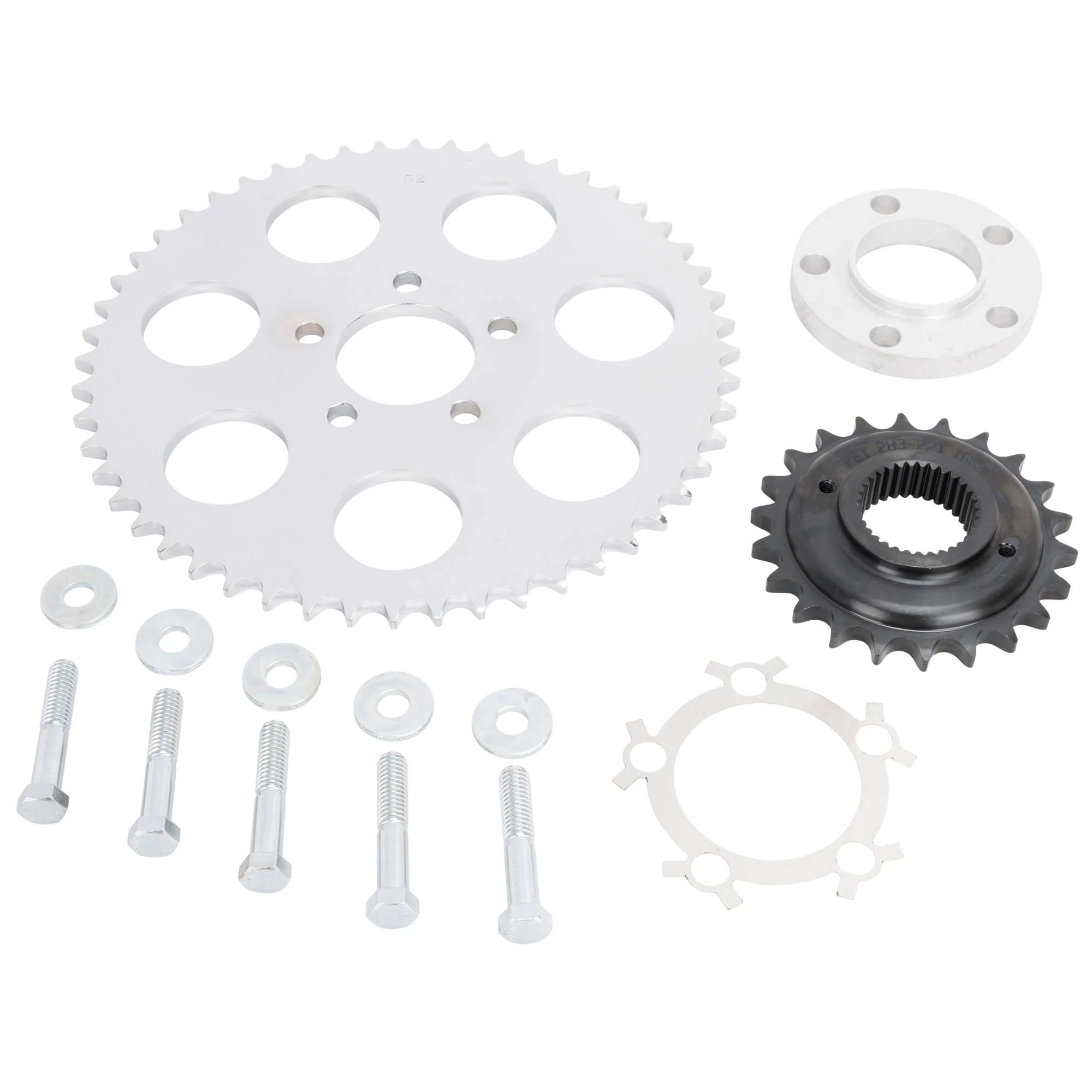 Belt to Chain Conversion Kit Harley 1200 Sportster 2004 & up - Chrome Sprocket