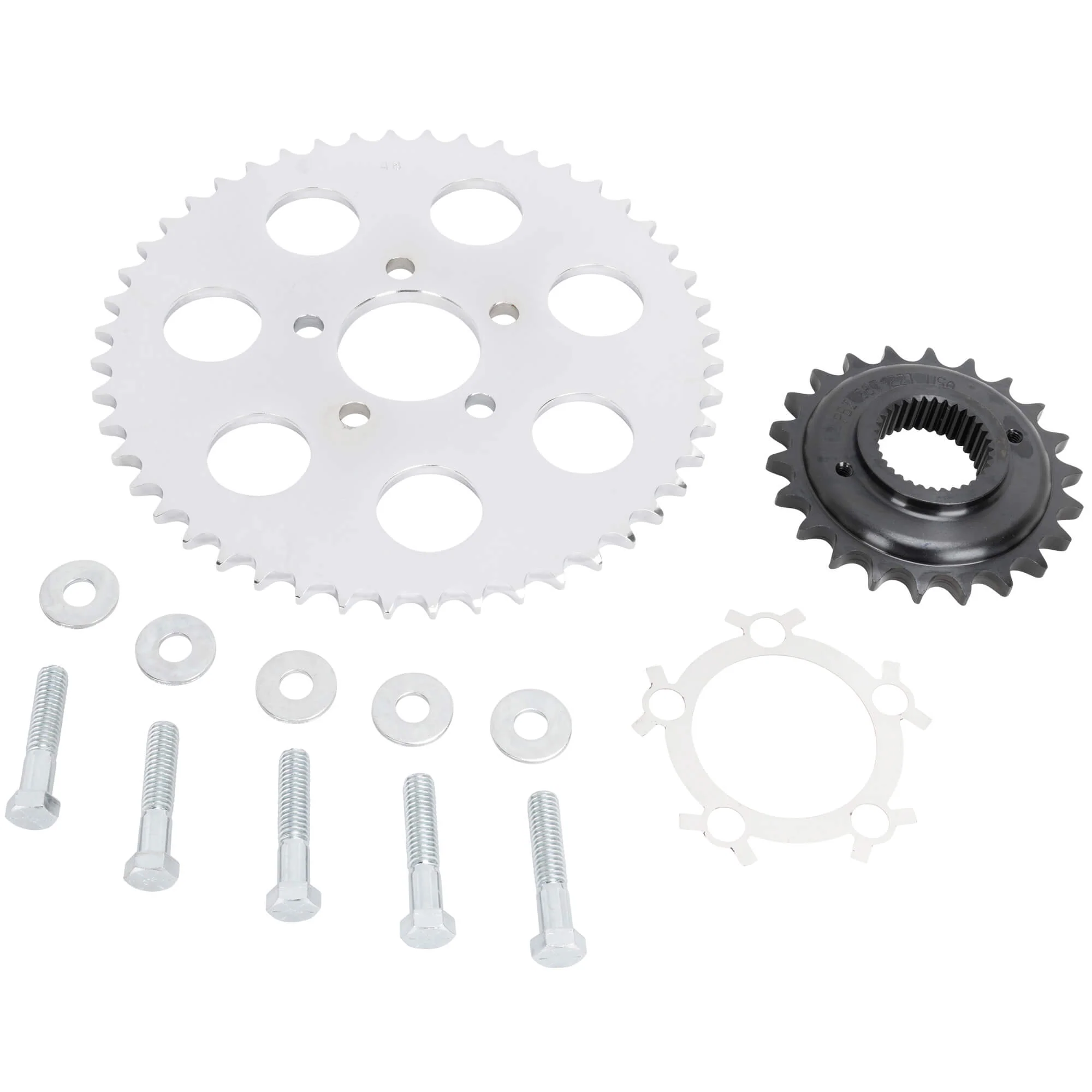 Belt to Chain Conversion Kit Harley 883 Sportster 1995-2003 - Chrome Sprocket