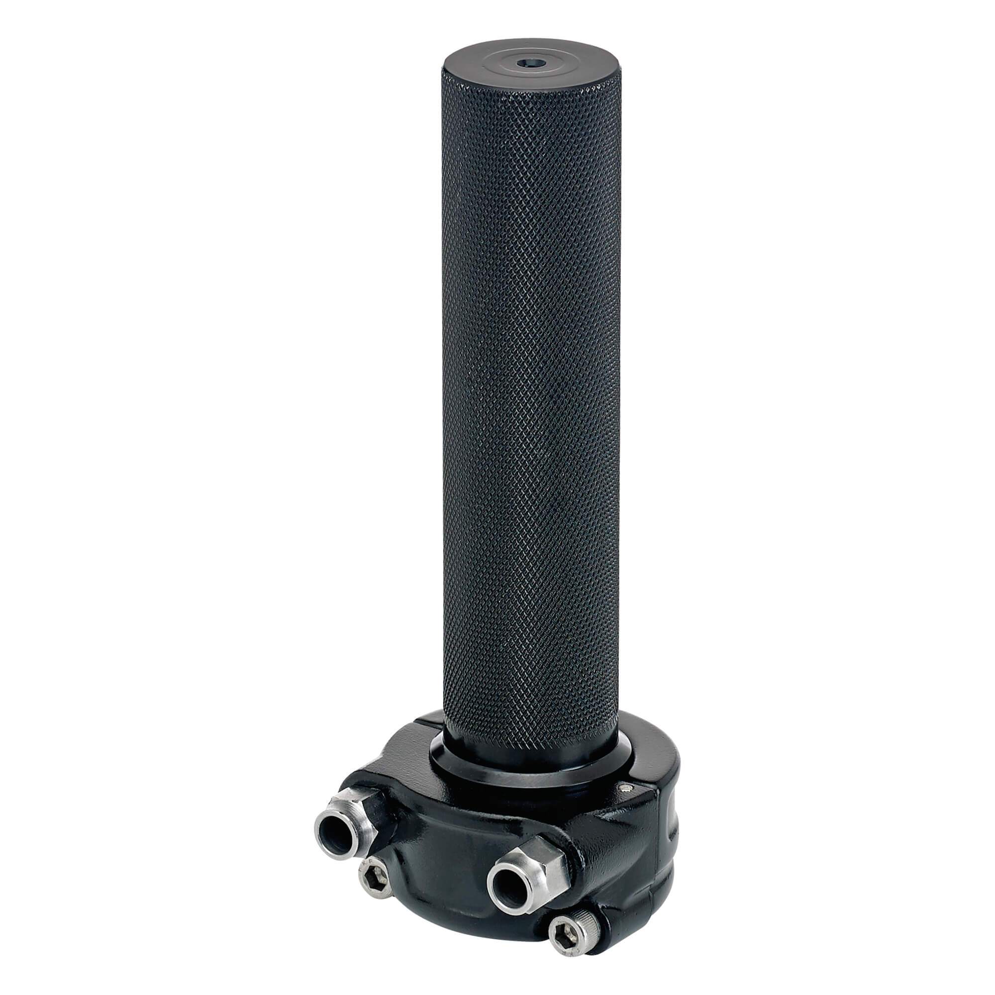 Dual Cable Cast Whiskey Throttle - Black - 1 inch - Image 3