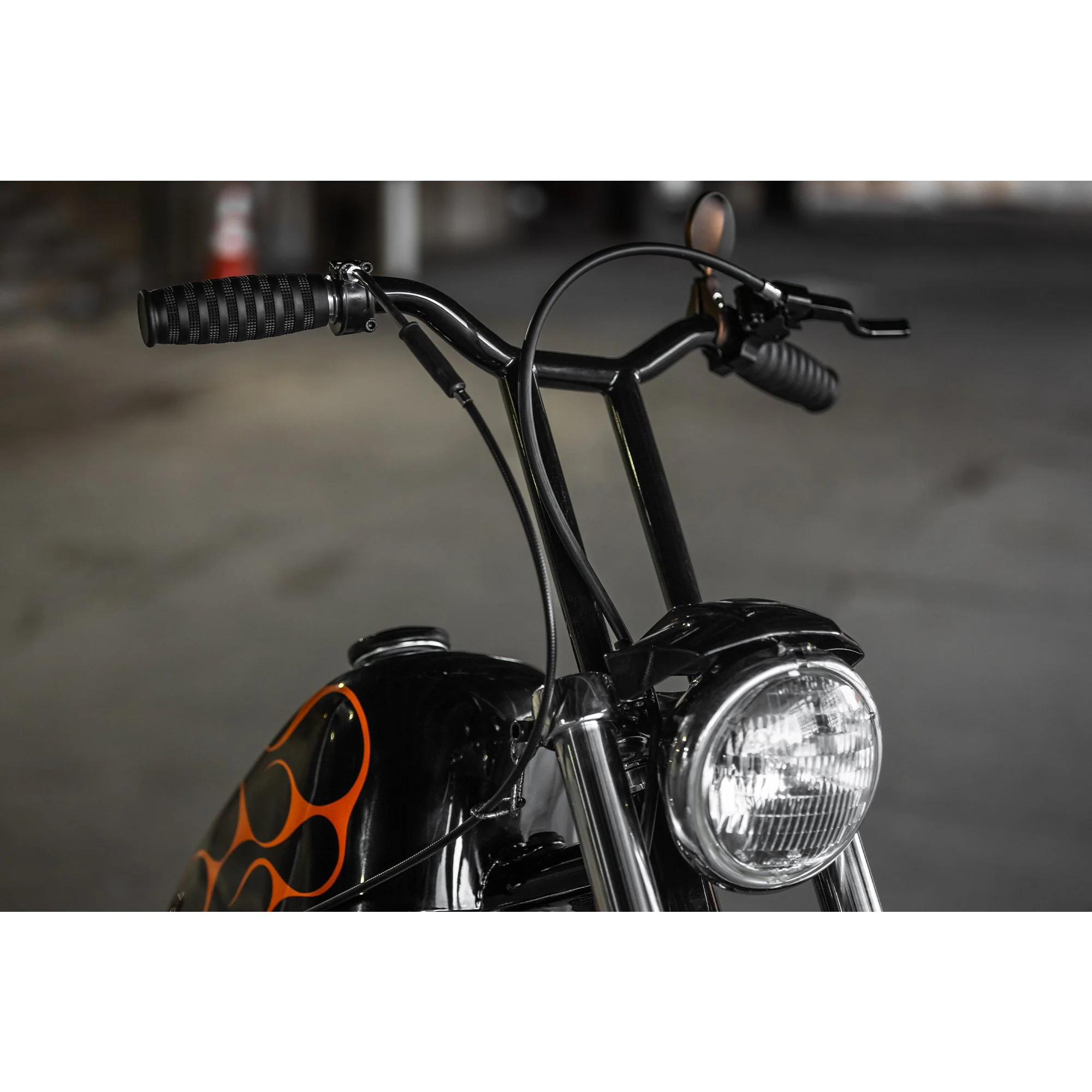 Single Cable Cast Whiskey Throttle - Black - 1 inch - Image 3