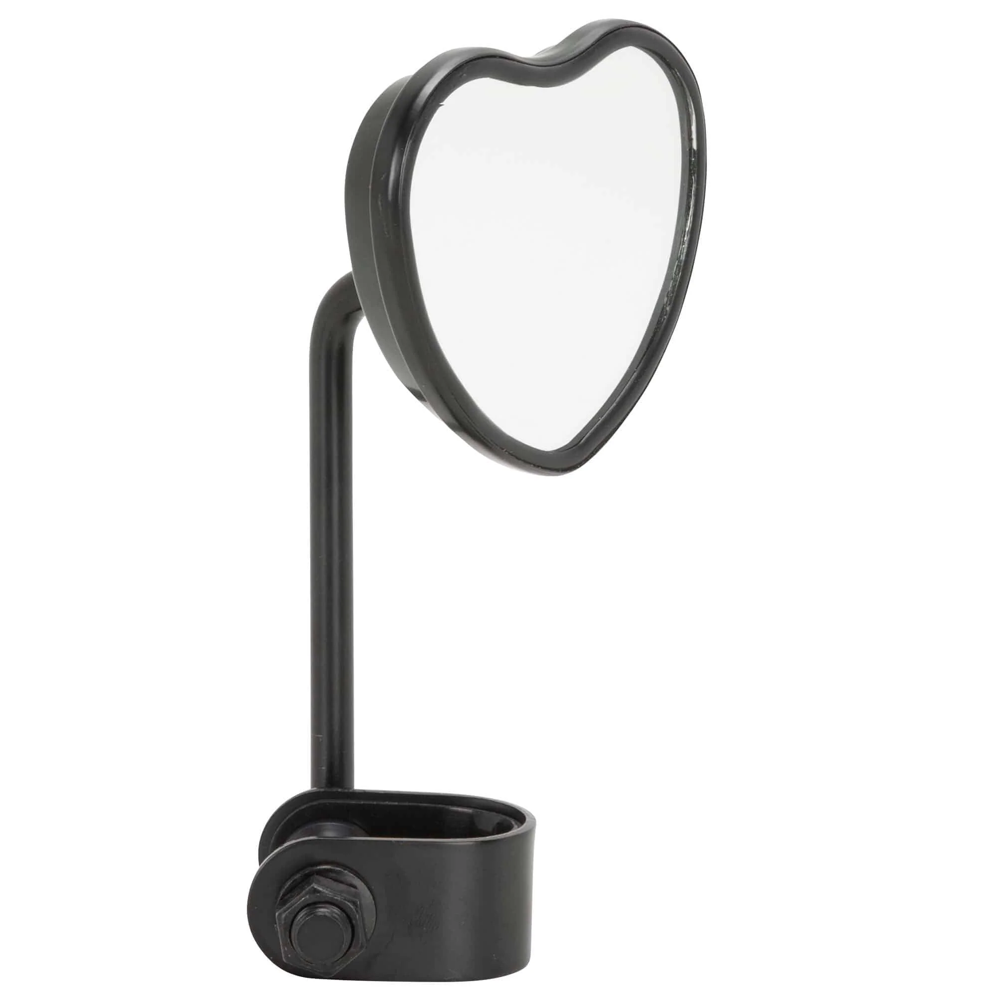 Black Heart Clamp-On Motorcycle Mirror