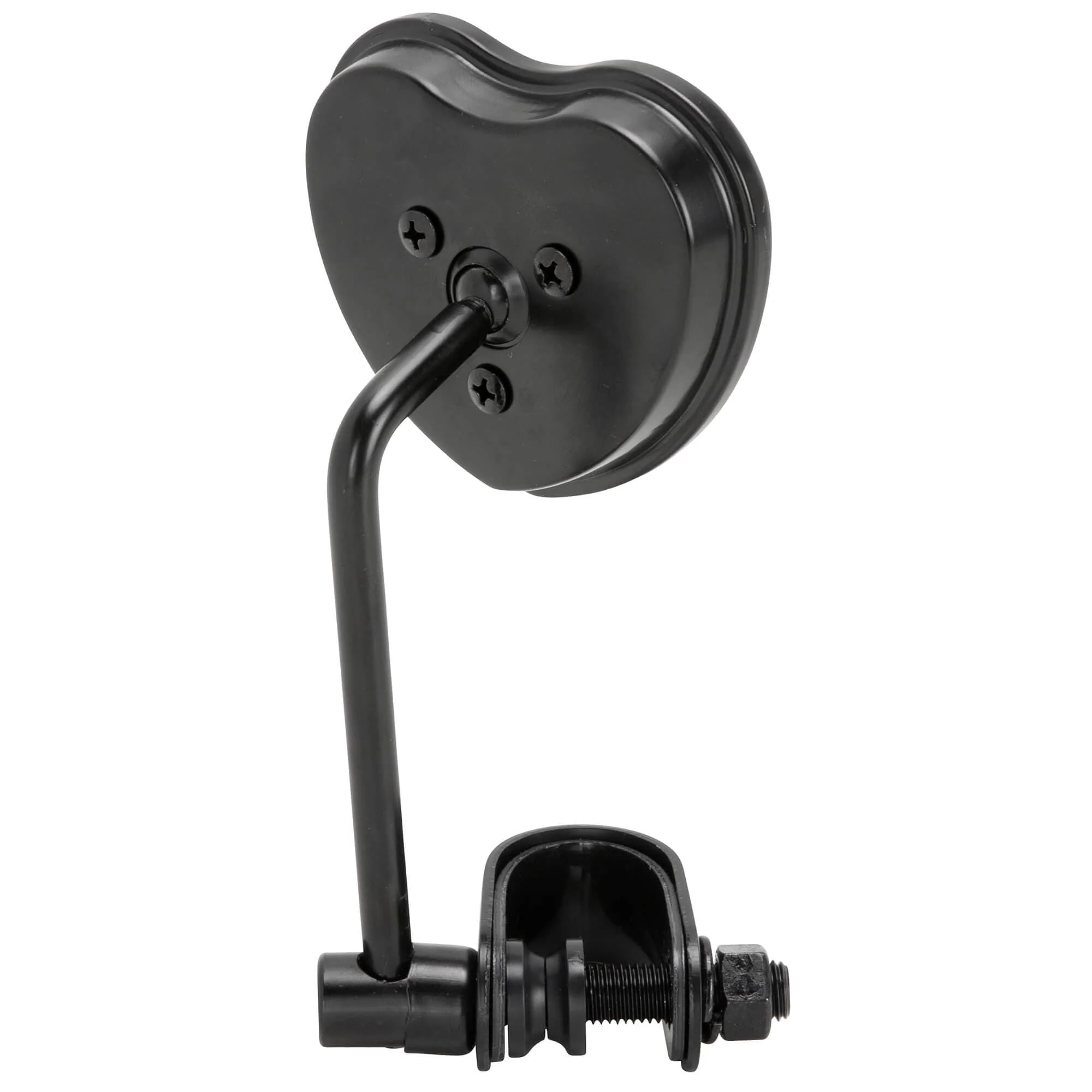 Black Heart Clamp-On Motorcycle Mirror - Image 3