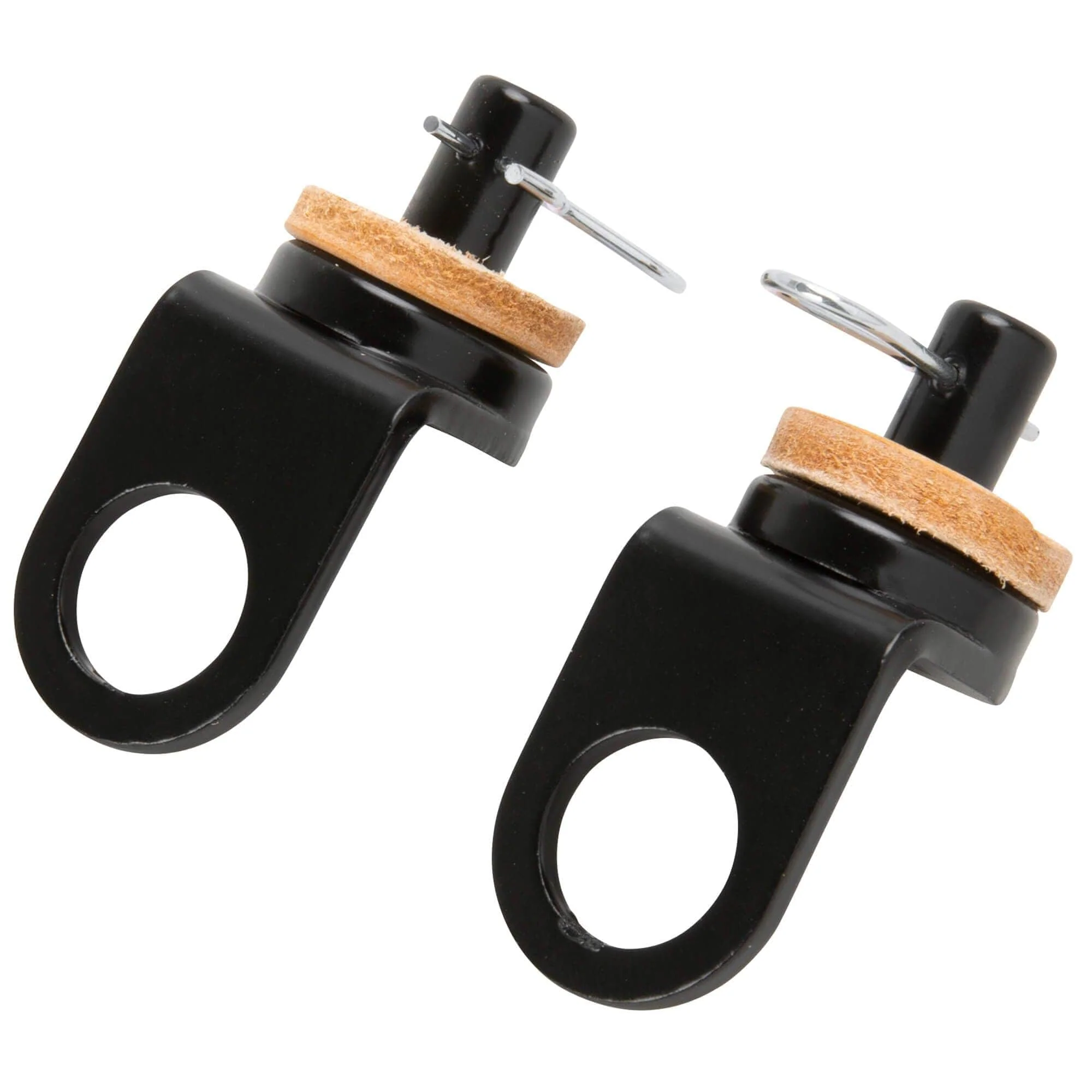 Black Solo Seat Bolt-On Spring Mounts for Harley-Davidson Swingarm Frames 1958 - 1985 - Image 2