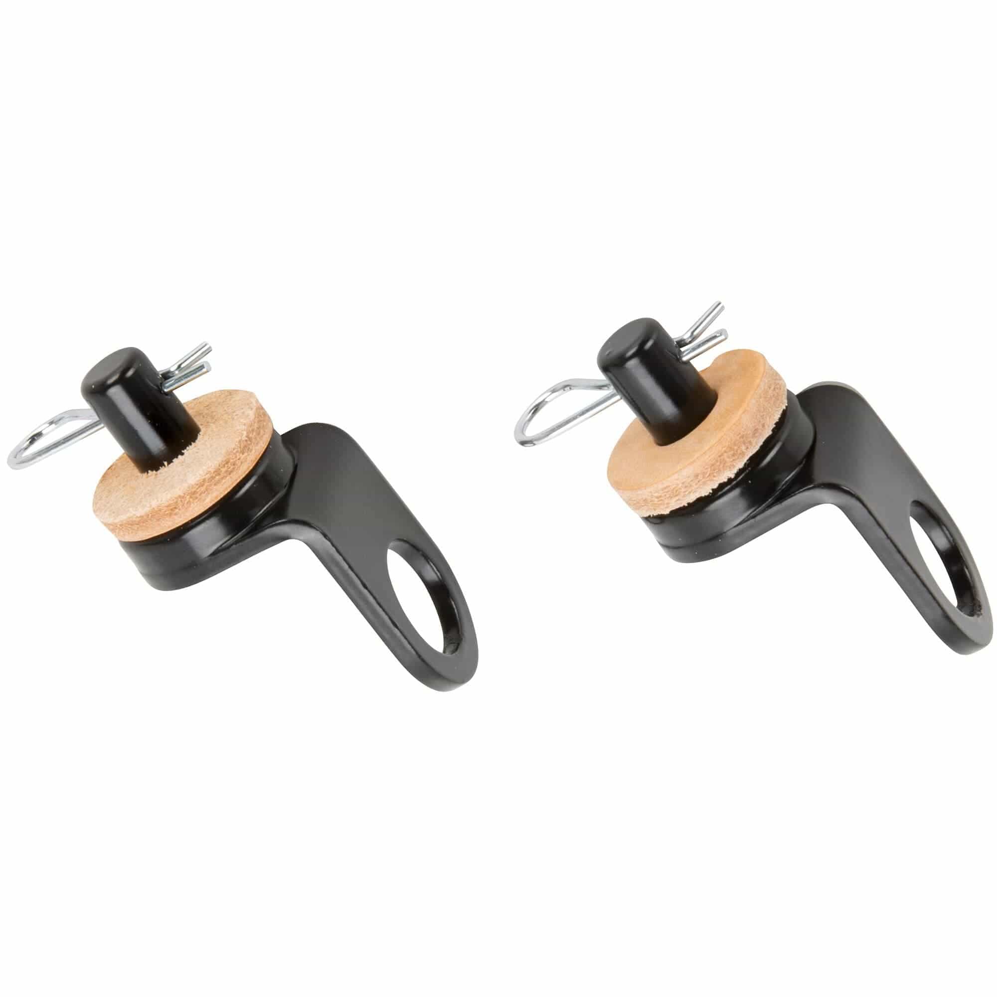 Black Solo Seat Bolt-On Spring Mounts for Harley-Davidson Swingarm Frames 1958 - 1985 - Image 3