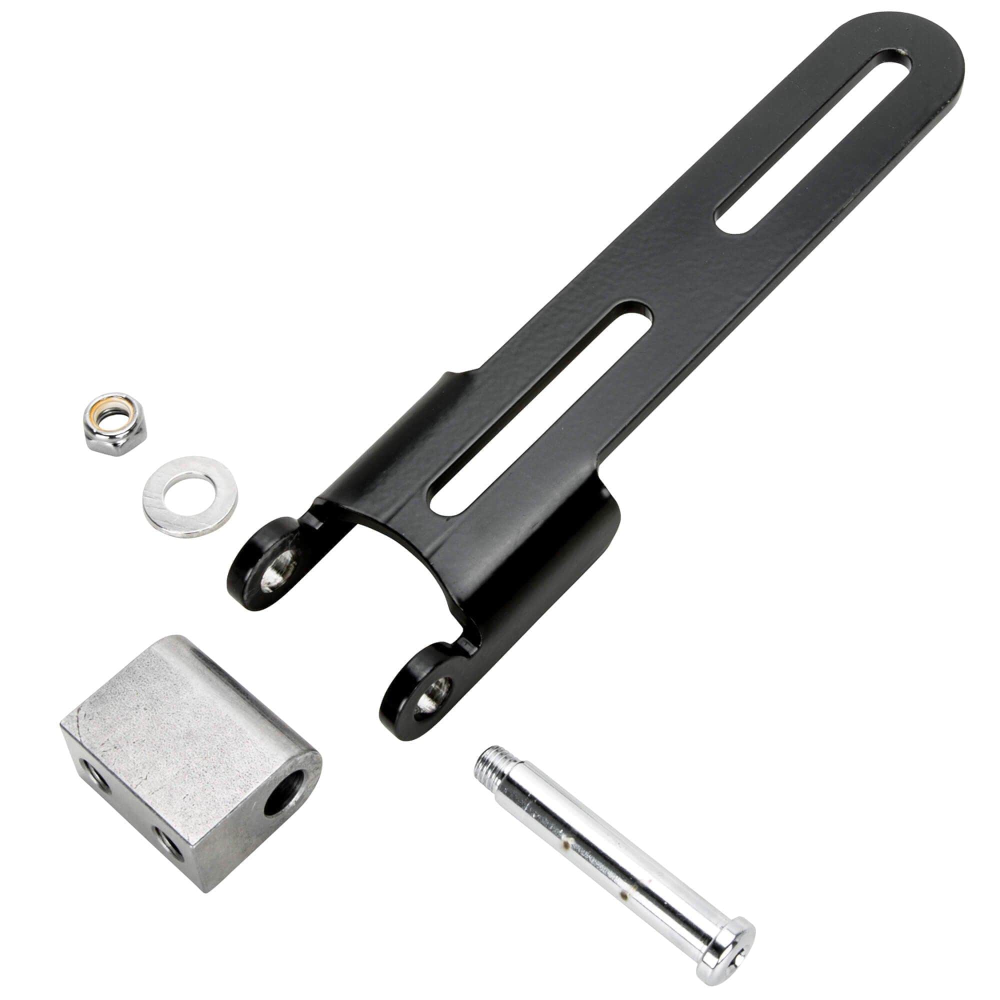 Black Steel Solo Seat Hinge / Pivot Bracket - Bolt-On - Image 2