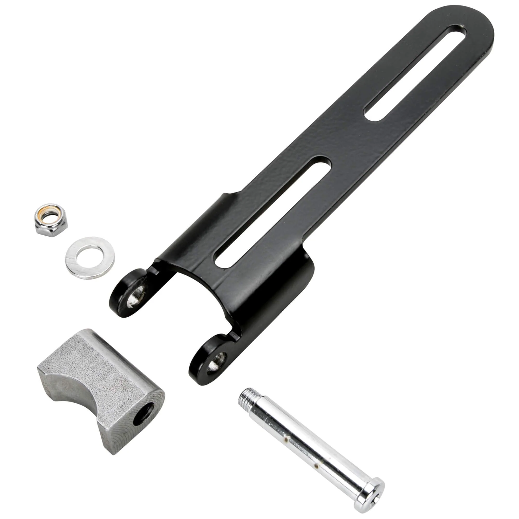 Black Steel Solo Seat Hinge / Pivot Bracket  - Weld-On - Image 2
