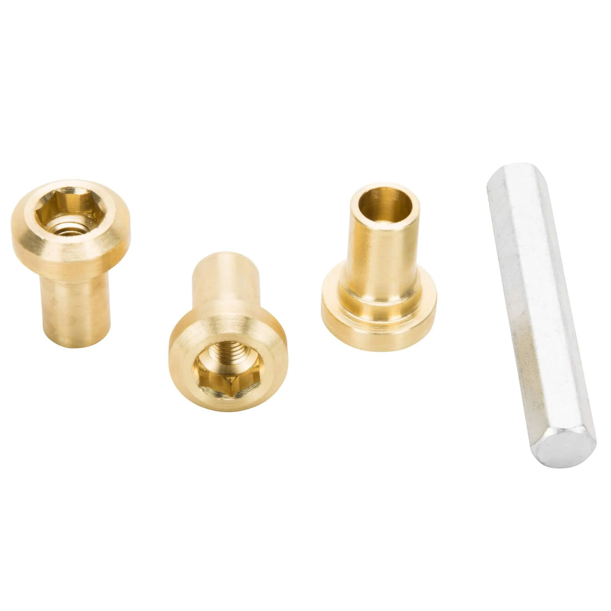 Brass Allen Clutch Adjusting Nuts - Set of 3 & Tool - for Unit Triumph and BSA Motorcycles - Image 3