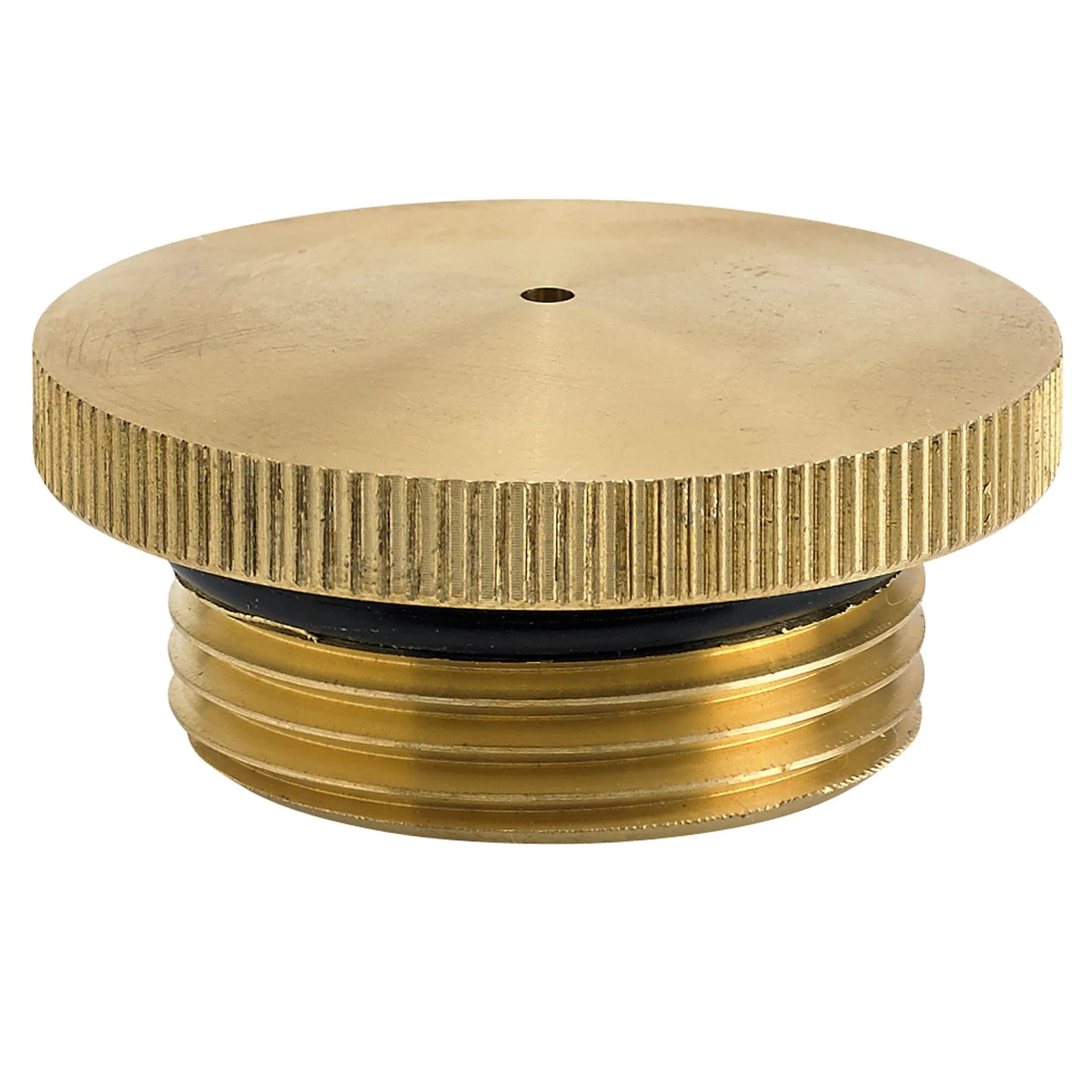 Brass Gas Filler Cap - Vented