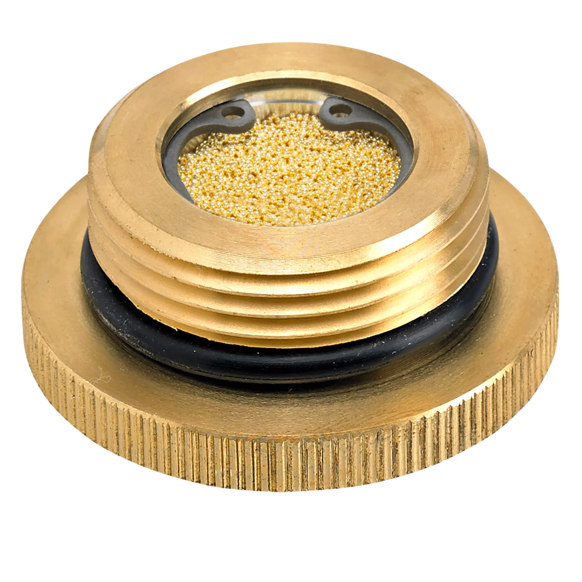 Brass Gas Filler Cap - Vented - Image 2
