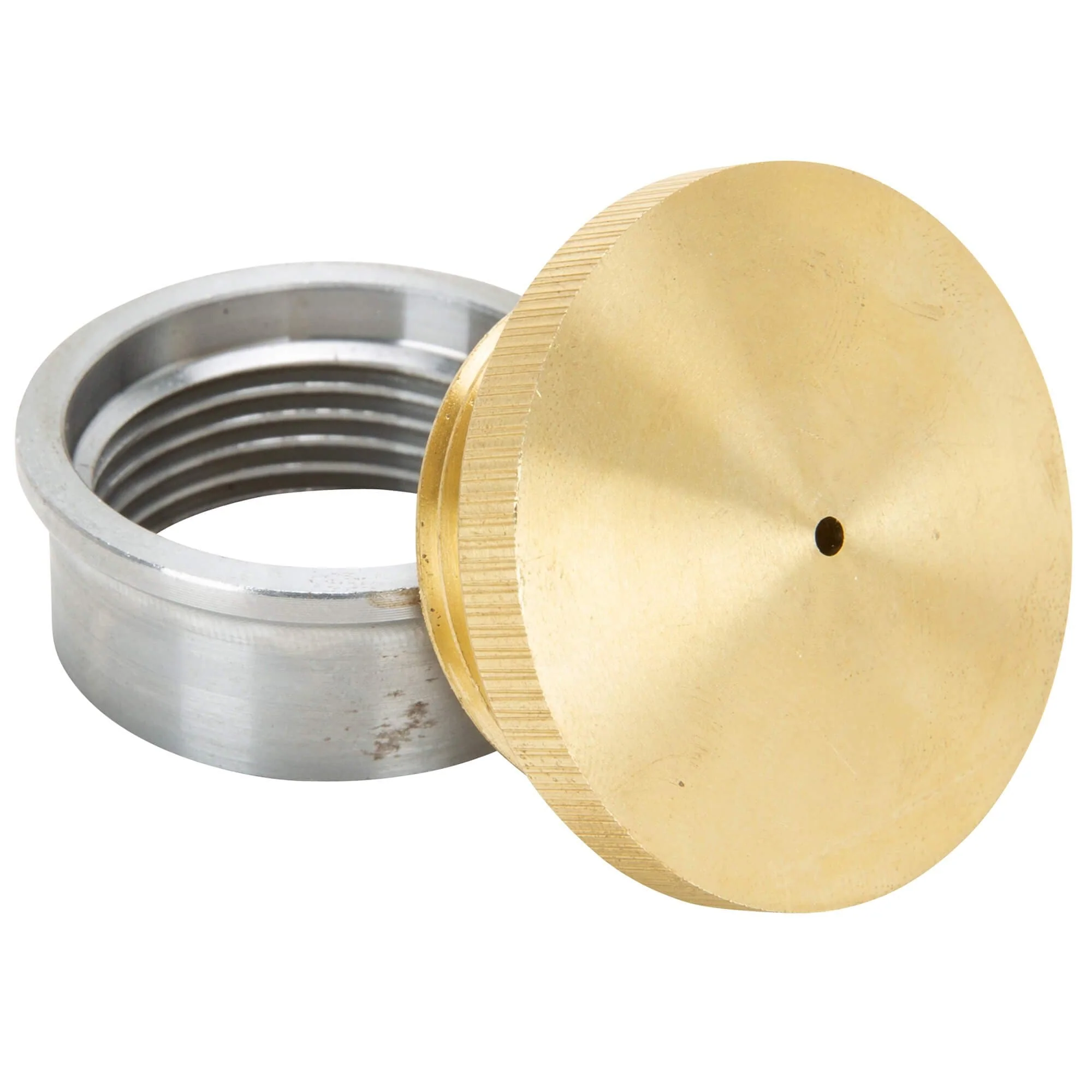 Brass Gas Filler Cap with Weld-In Steel Bung - Vented