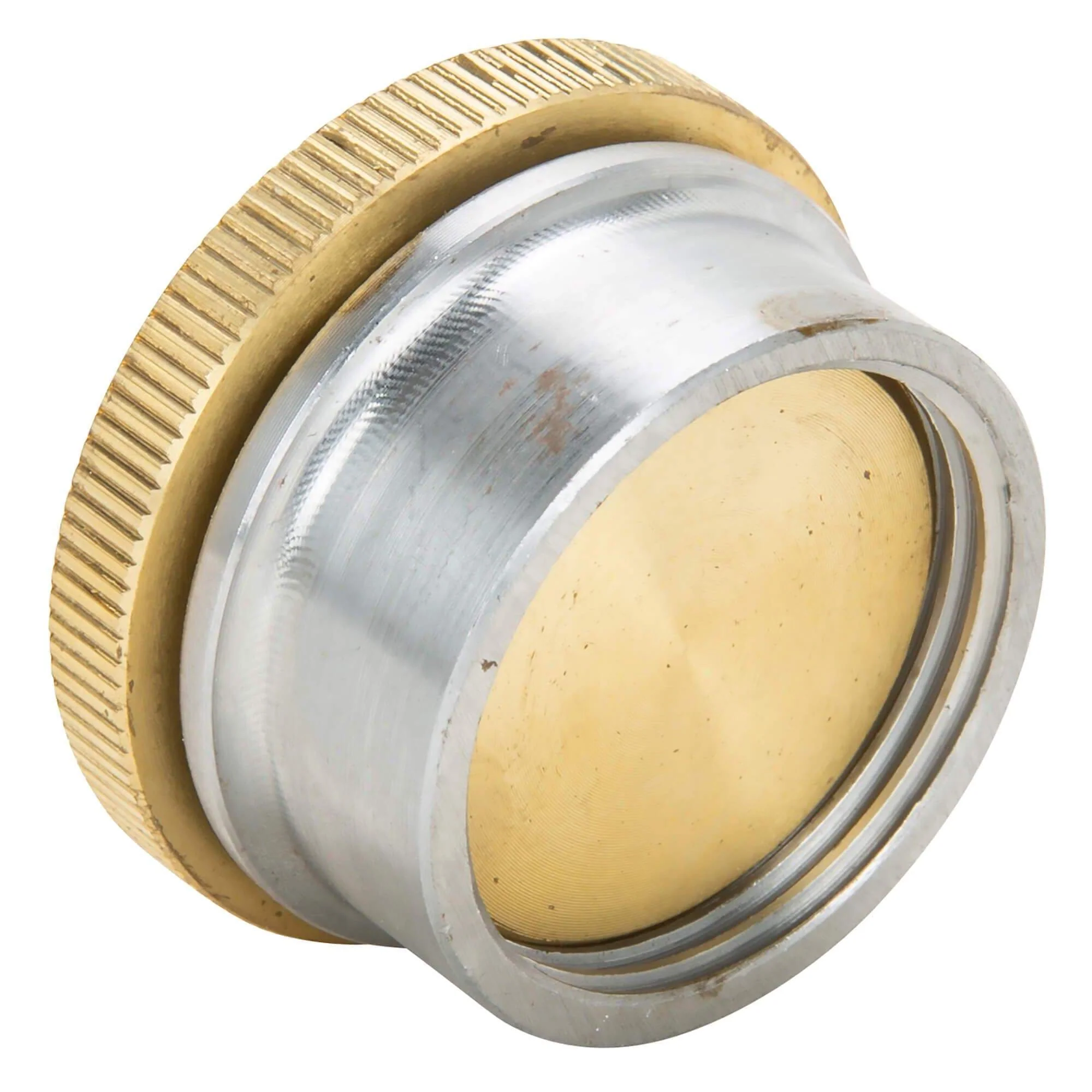 Brass Gas / Oil Filler Cap with Weld-In Steel Bung - Unvented - Image 5