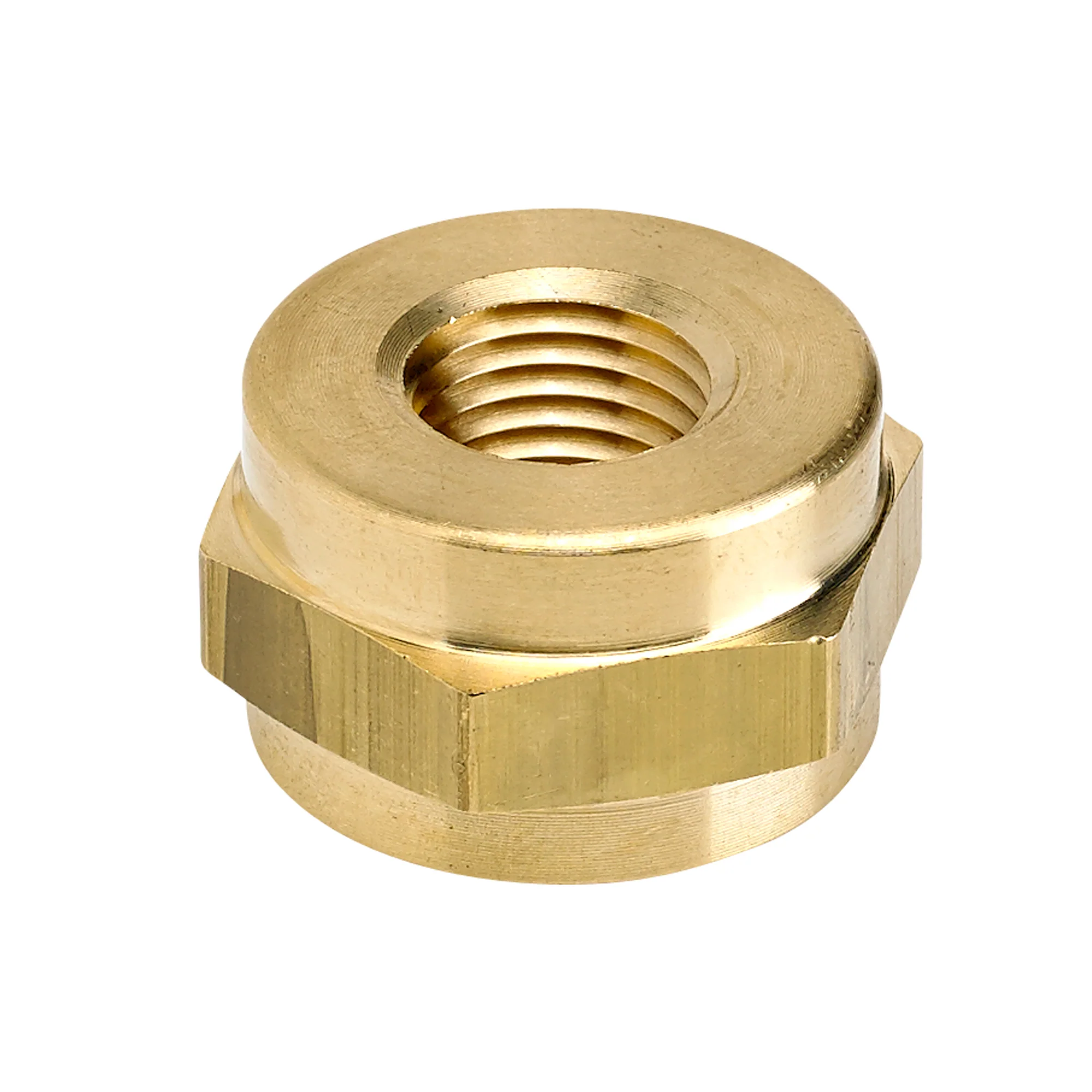 22mm to 1/4 inch NPT Brass Petcock Adapter Nut - Image 2