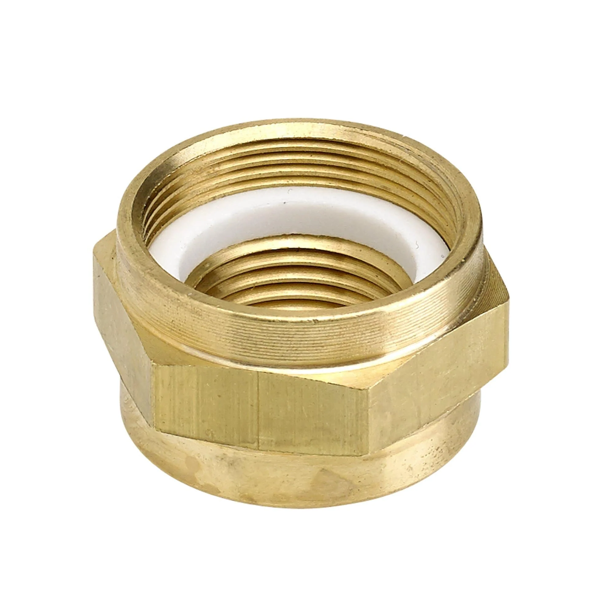 22mm to 3/8 inch NPT Brass Petcock Adapter Nut