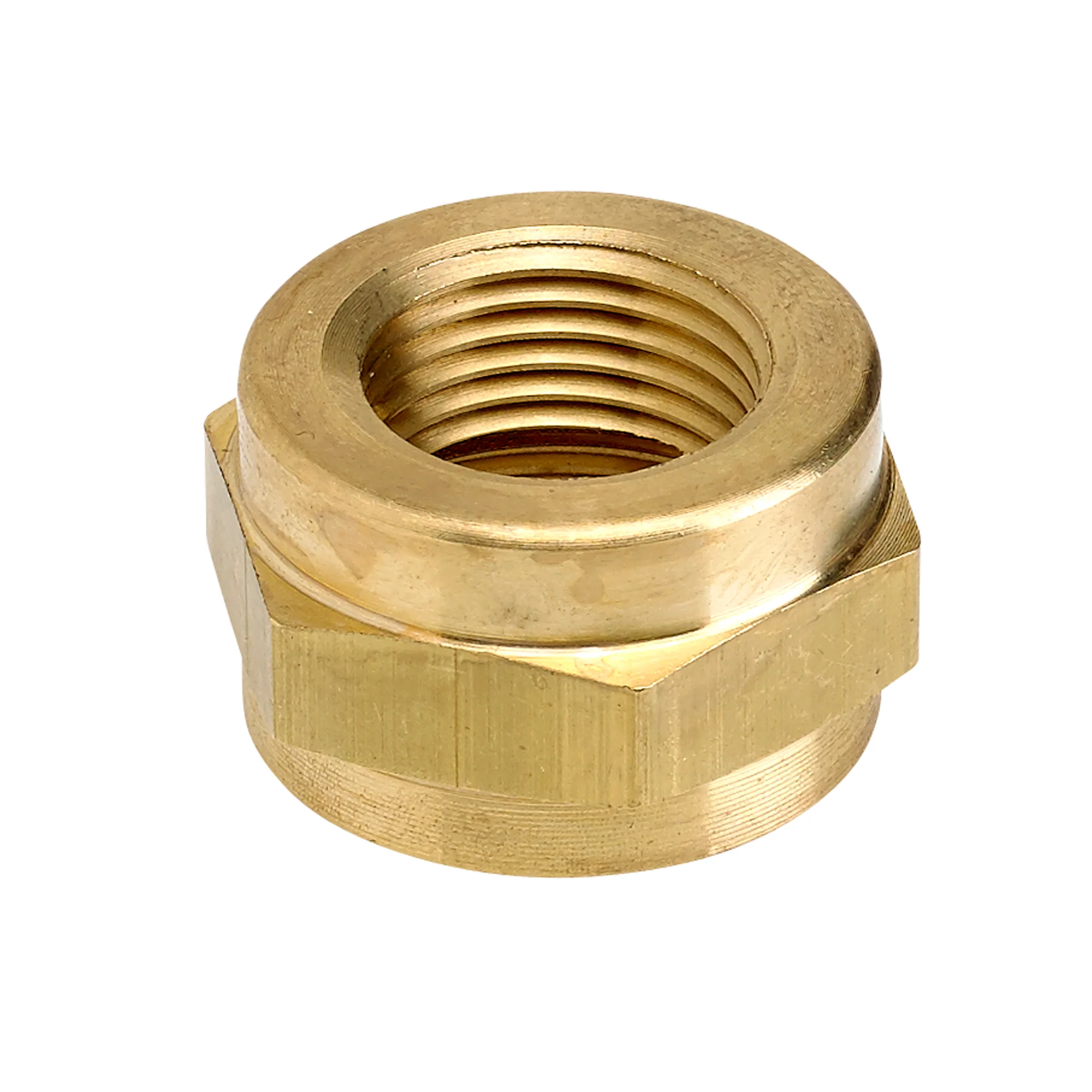 22mm to 3/8 inch NPT Brass Petcock Adapter Nut - Image 2